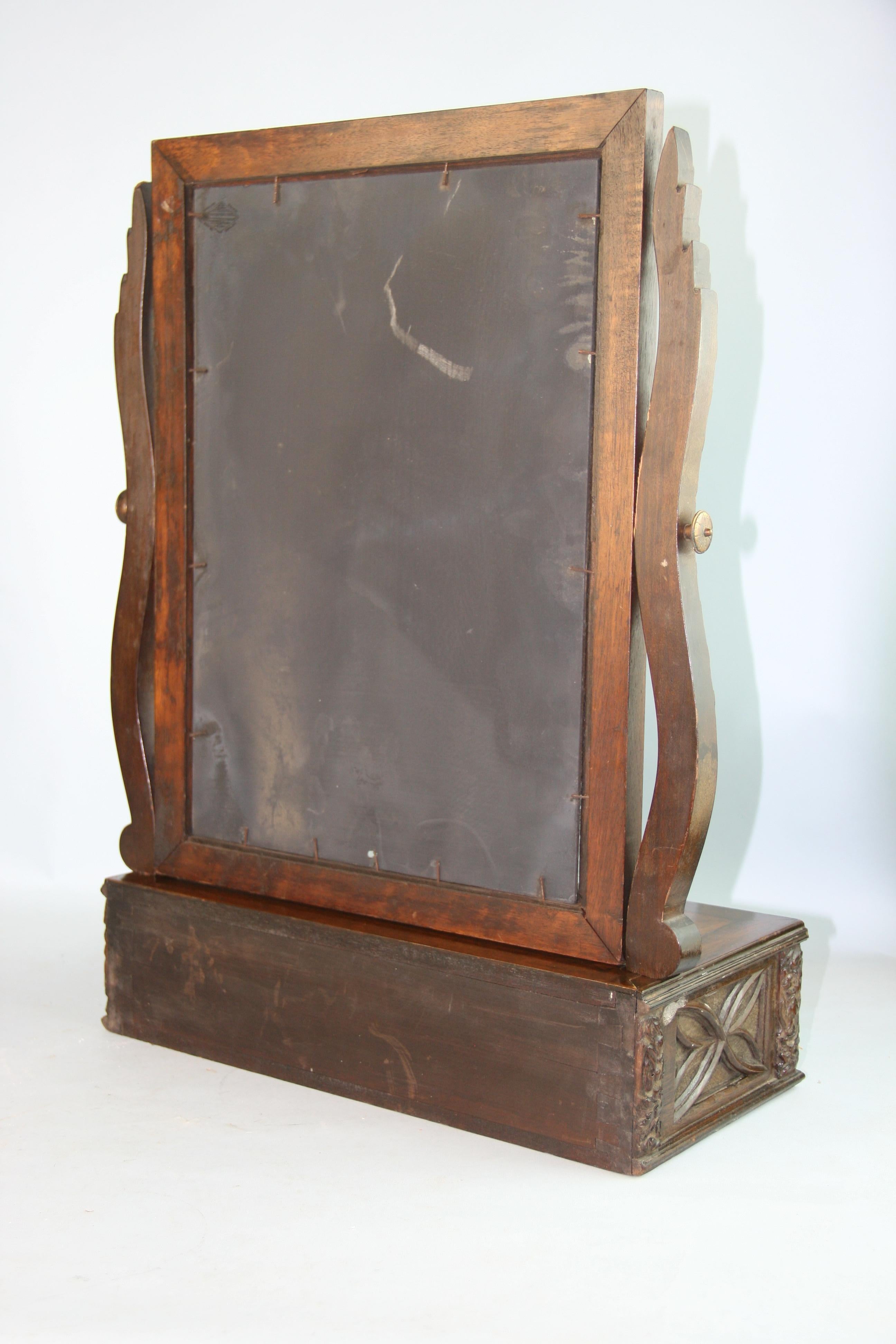 Antique Carved Dressing Table Swing Mirror 1870's For Sale 6