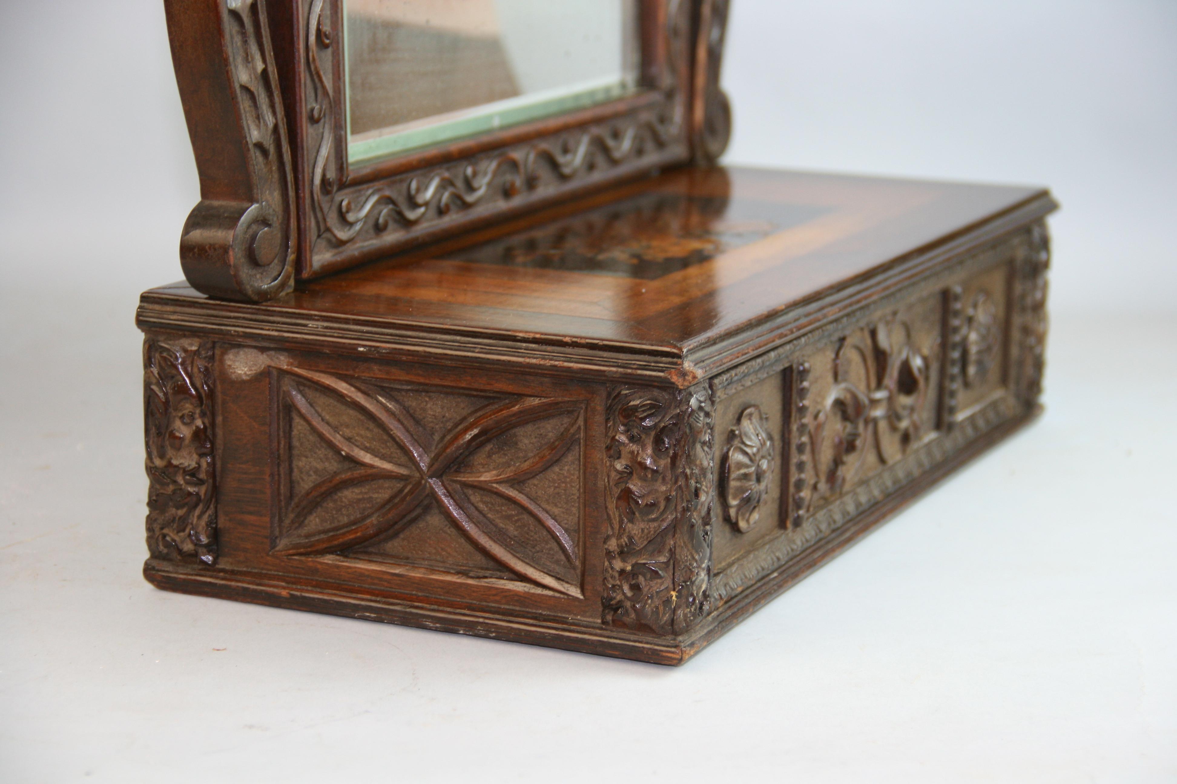 Antique Carved Dressing Table Swing Mirror 1870's For Sale 3