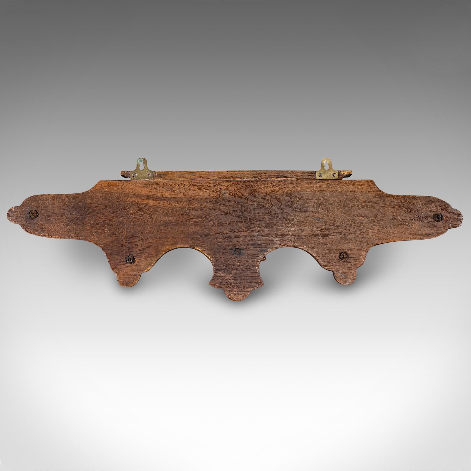 Antique Carved Eagle Coat Rack, Scottish, Oak, Hall Peg Mount, Victorian, C.1900 For Sale 4