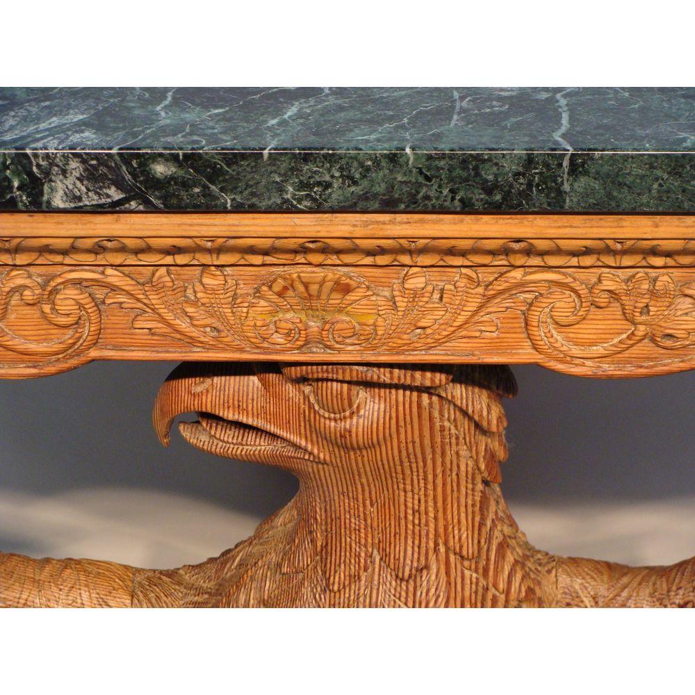Antique Carved Eagle Console Table In Good Condition In Lymington, GB