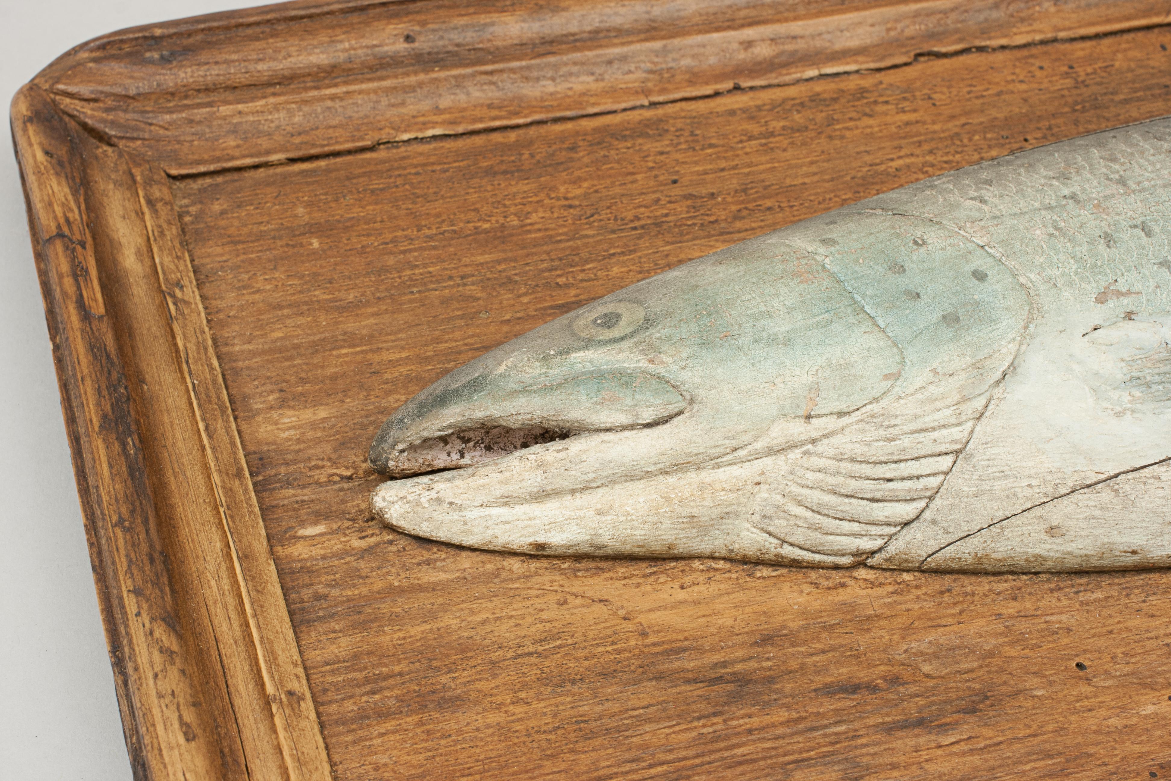 Antique Carved Fish Model, Lochaber Scotland In Good Condition In Oxfordshire, GB