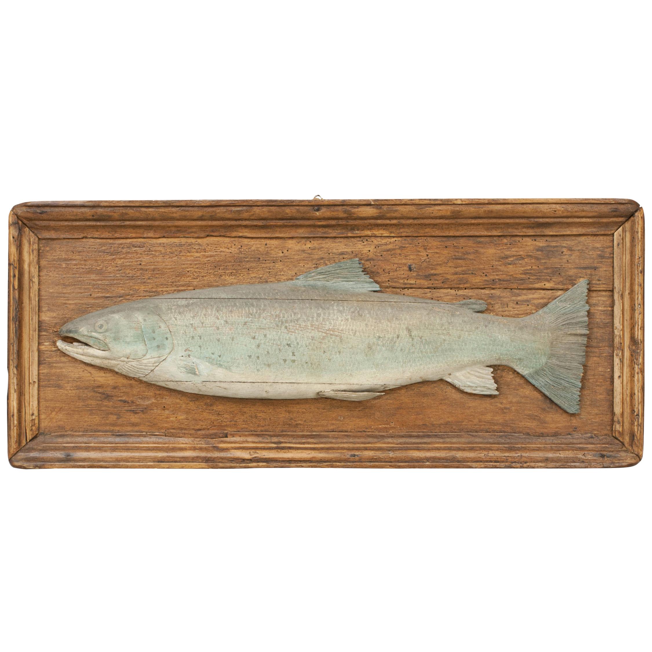 Antique Carved Fish Model, Lochaber Scotland