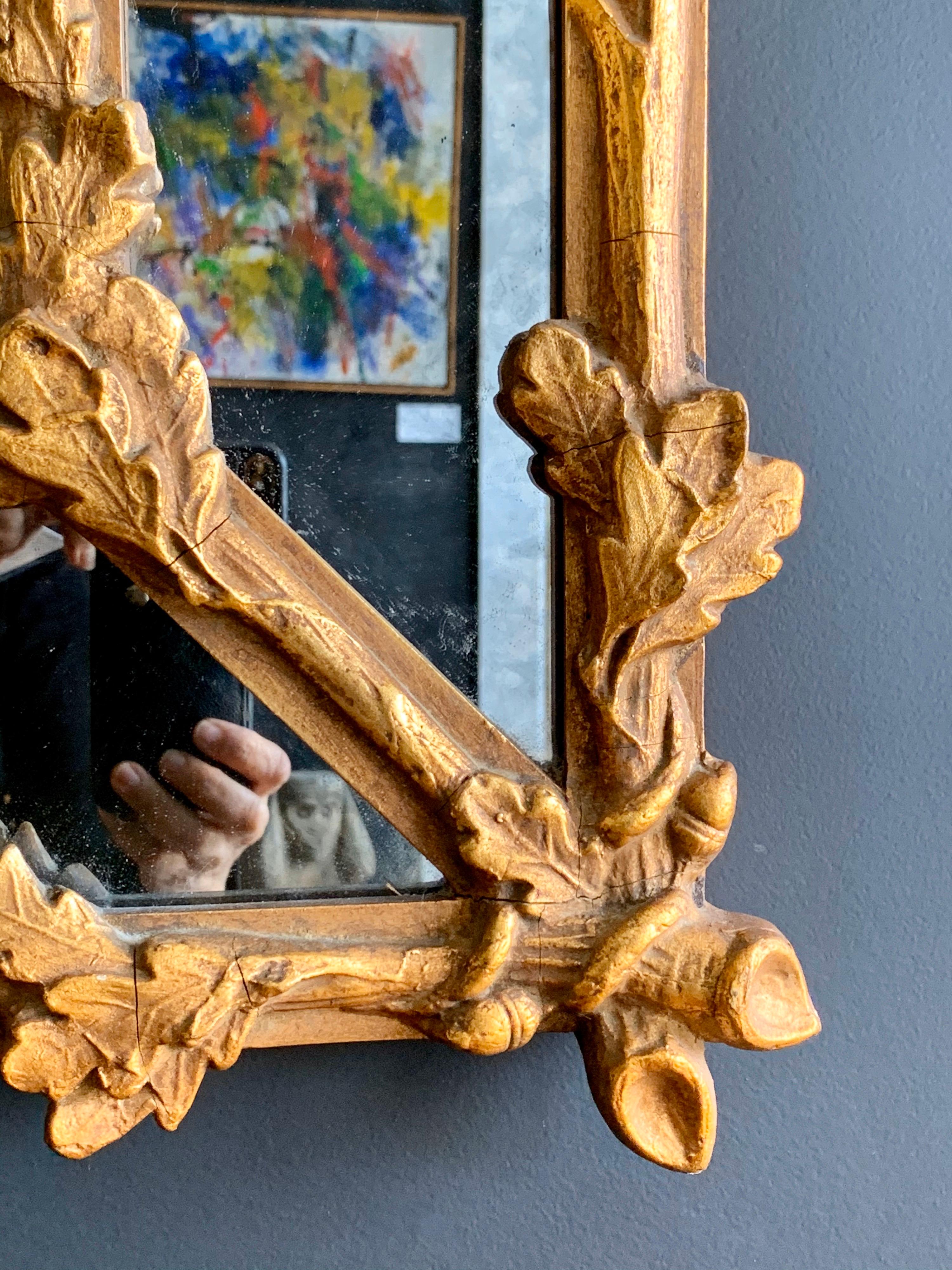 Antique Carved Florentine Gold Giltwood Mirror 2