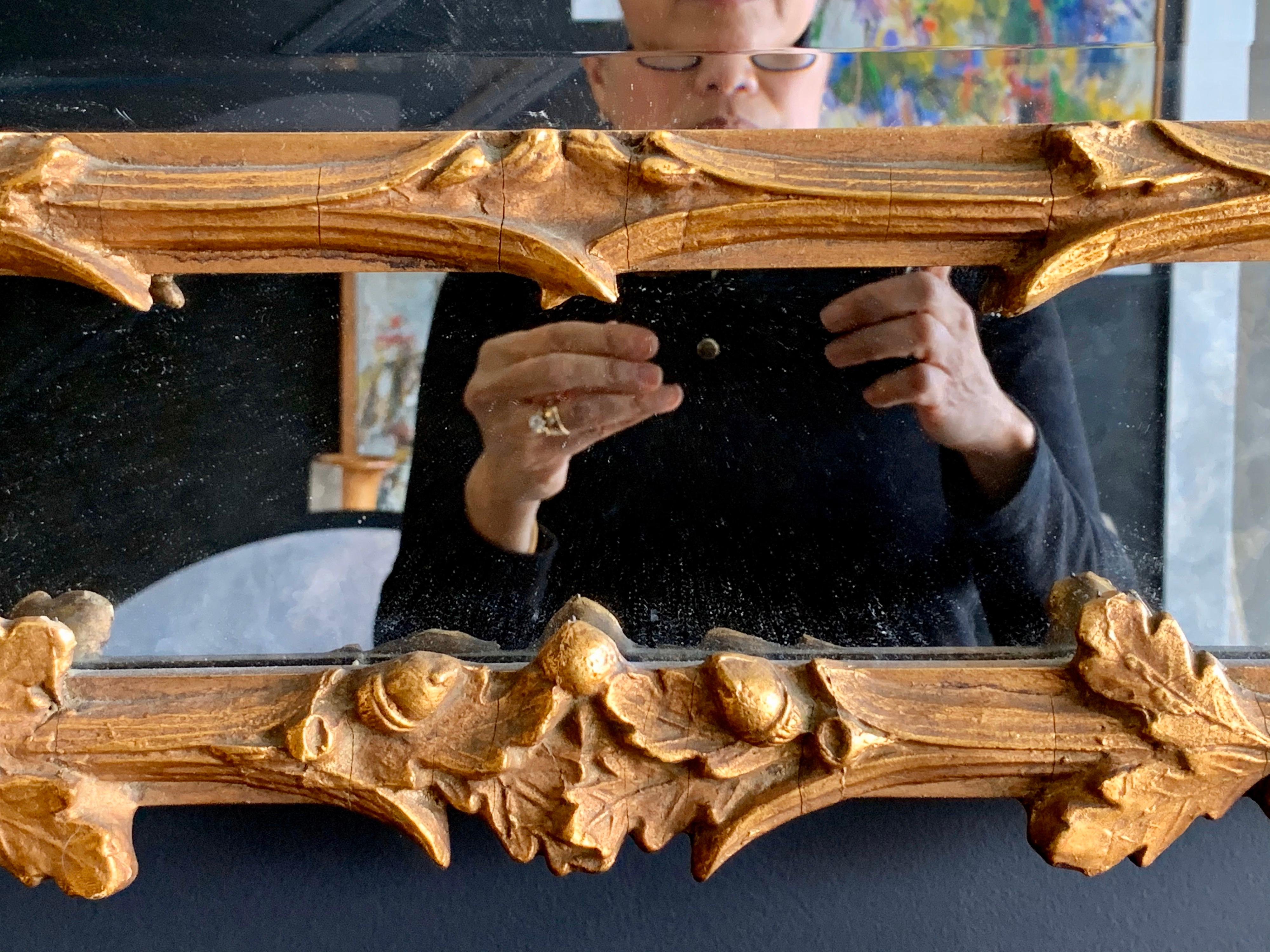 Antique Carved Florentine Gold Giltwood Mirror 4