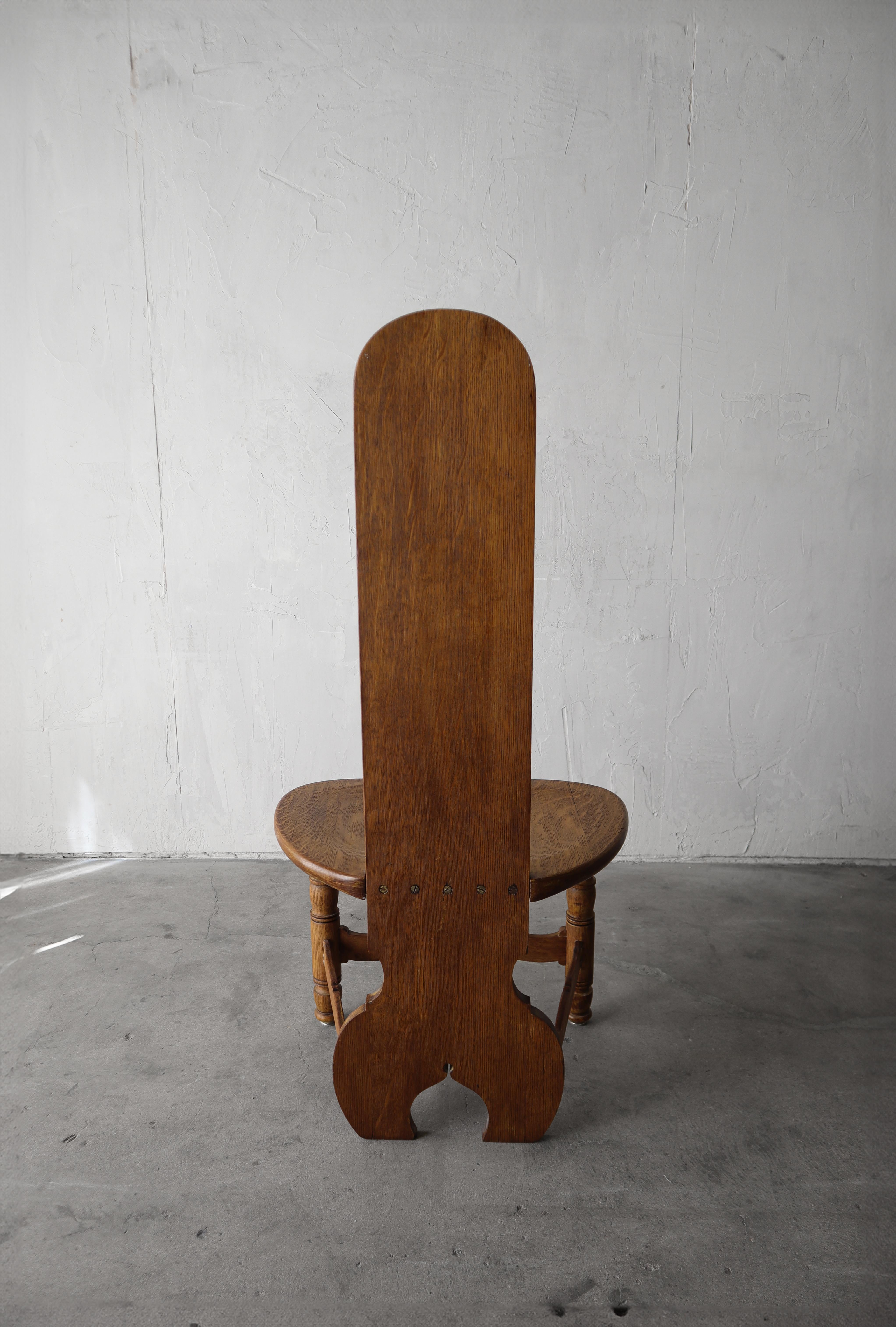 Antique Carved French Oak Corner Chair For Sale 1