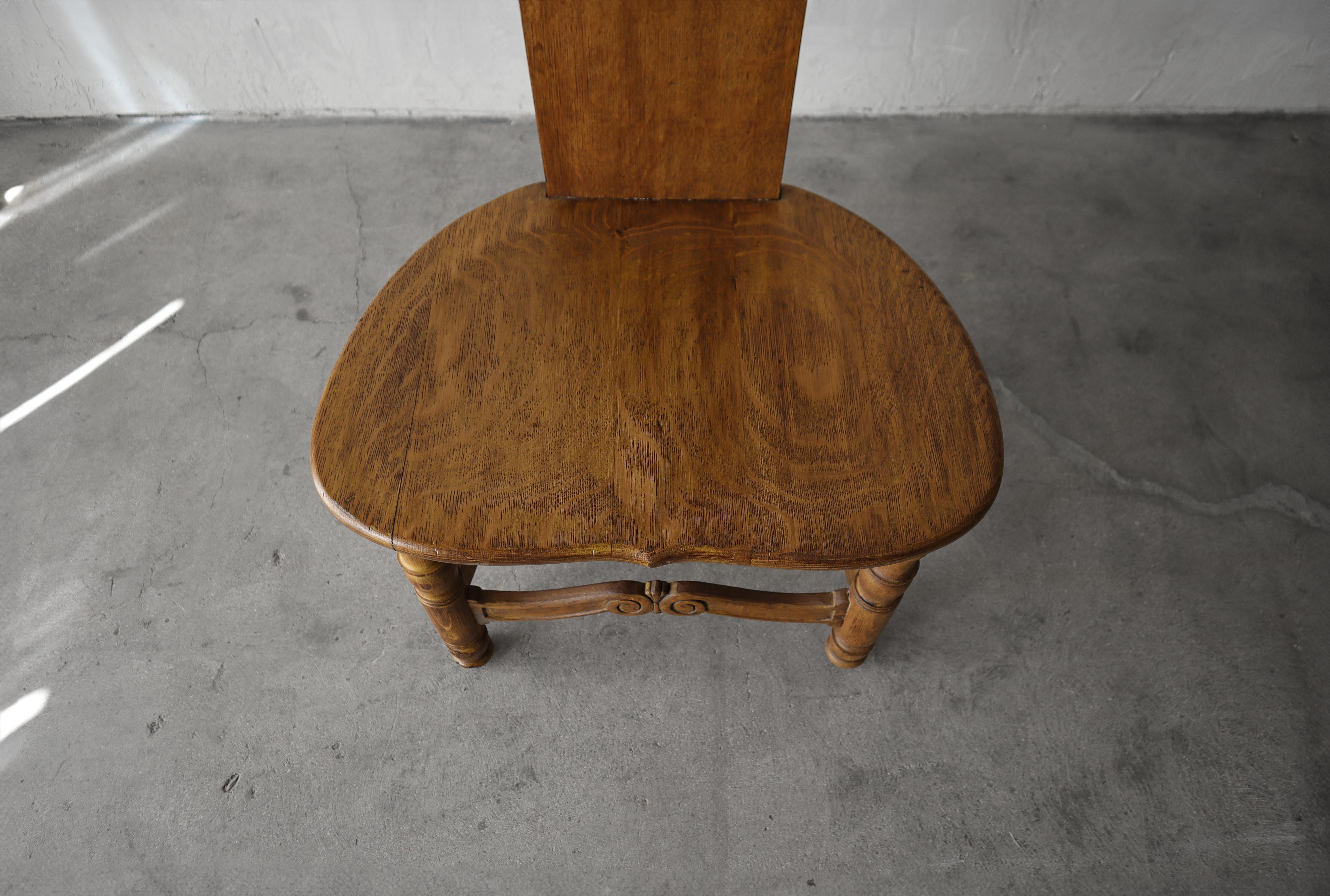 Antique Carved French Oak Corner Chair For Sale 4