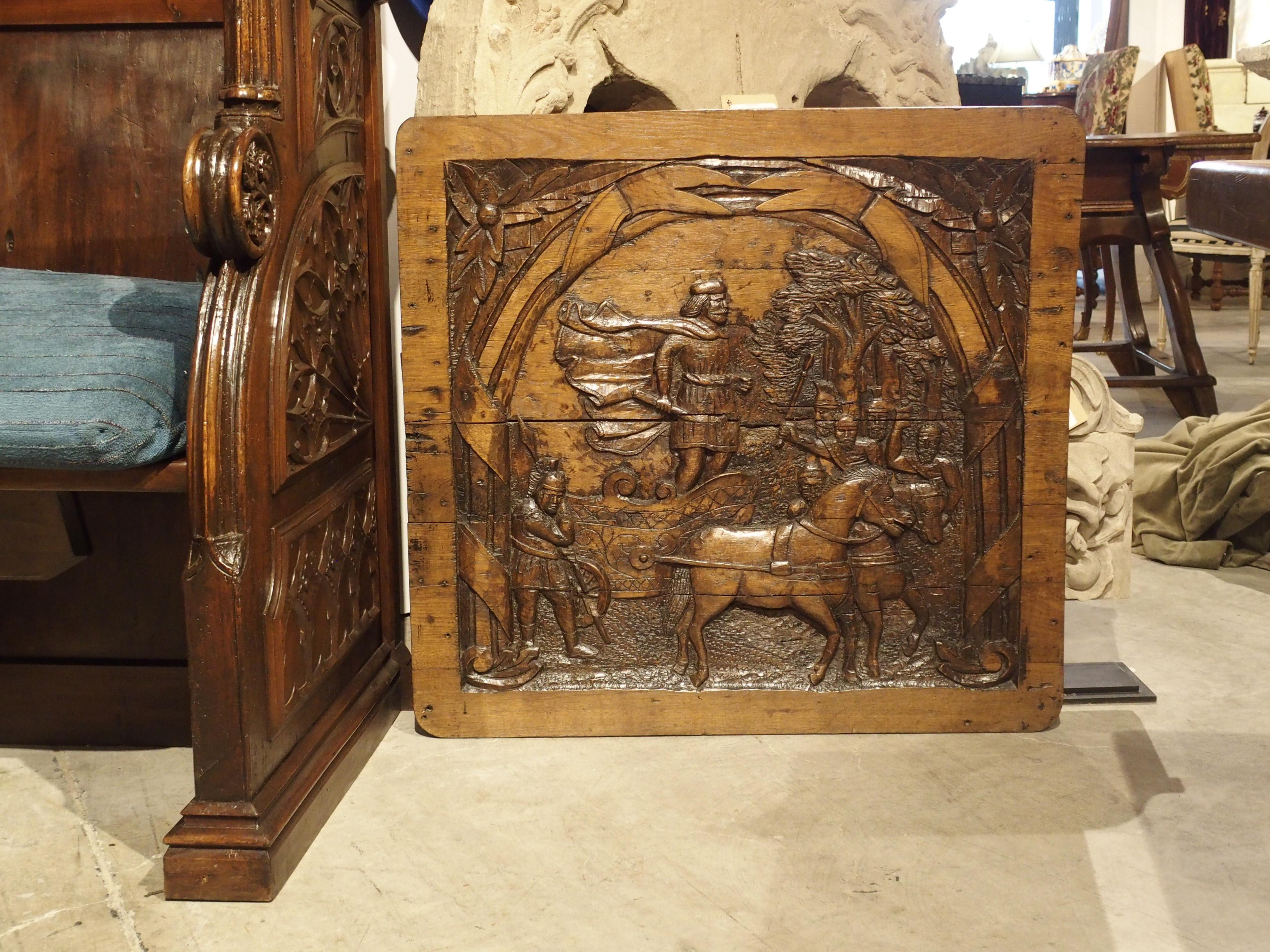 Antique Carved French Oak Panel, circa 1800 10