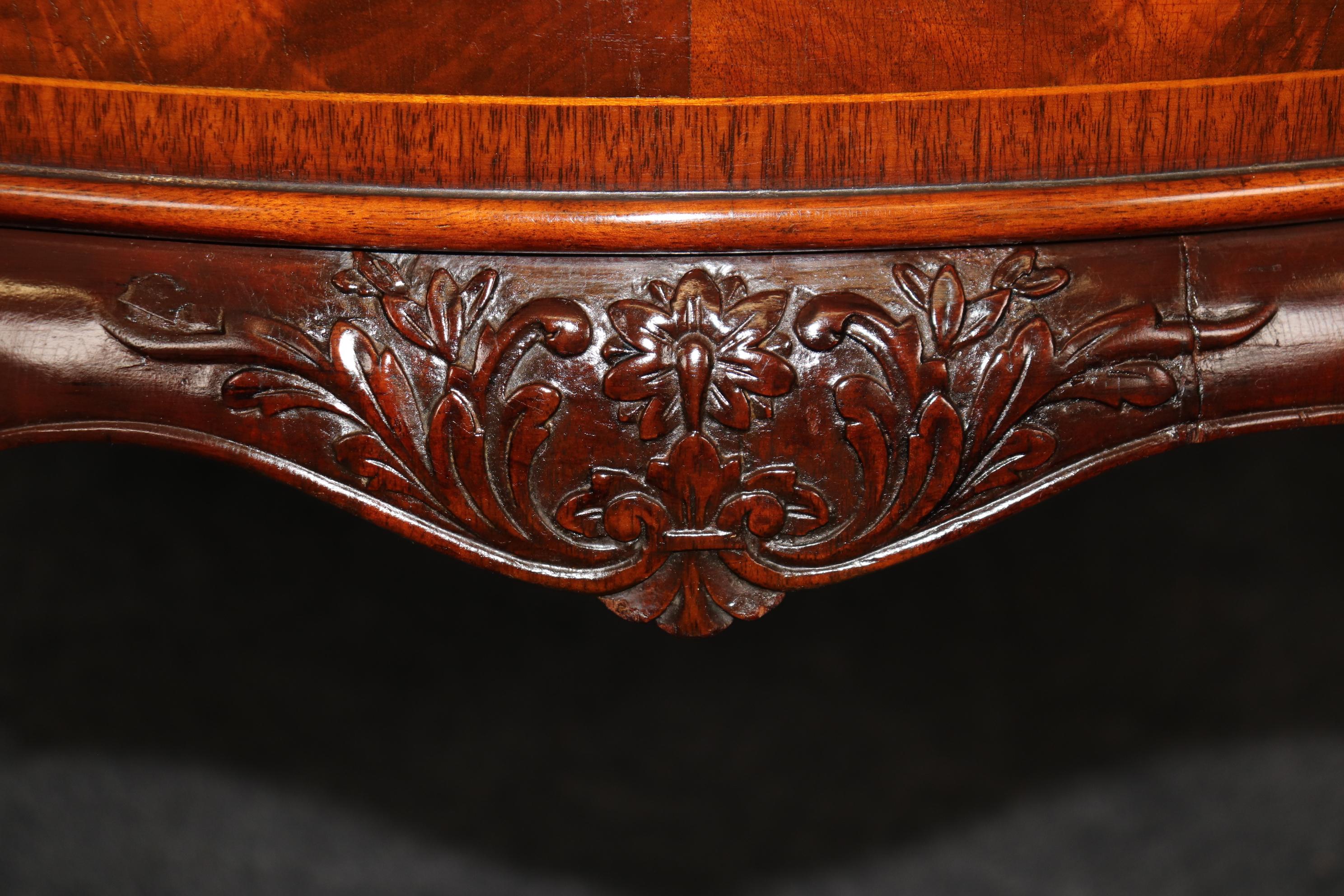 Antique Carved Georgian Style Mahogany Commode Chest of Drawers For Sale 5