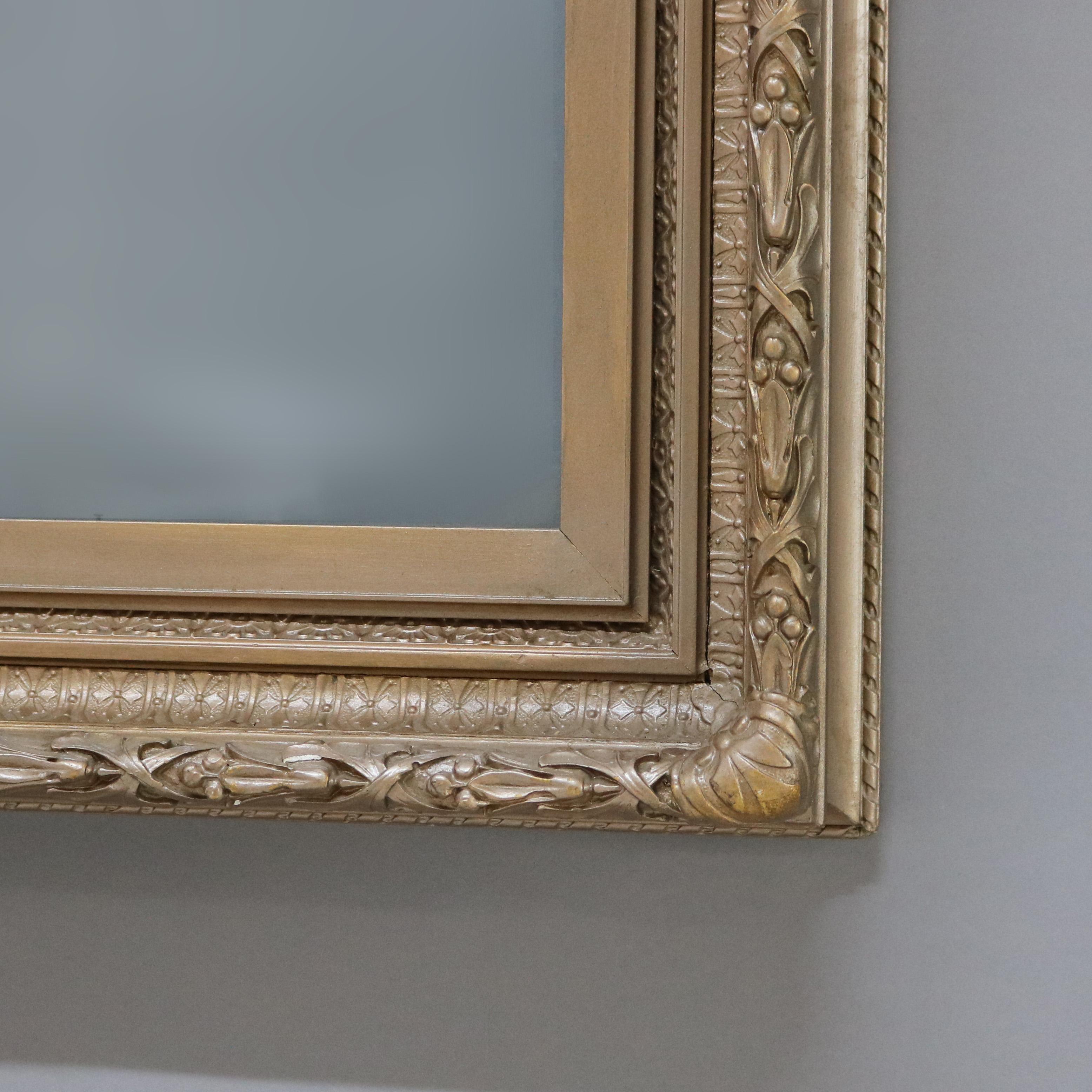20th Century Antique Carved Gilt Wood Frame With Glass C1900 For Sale