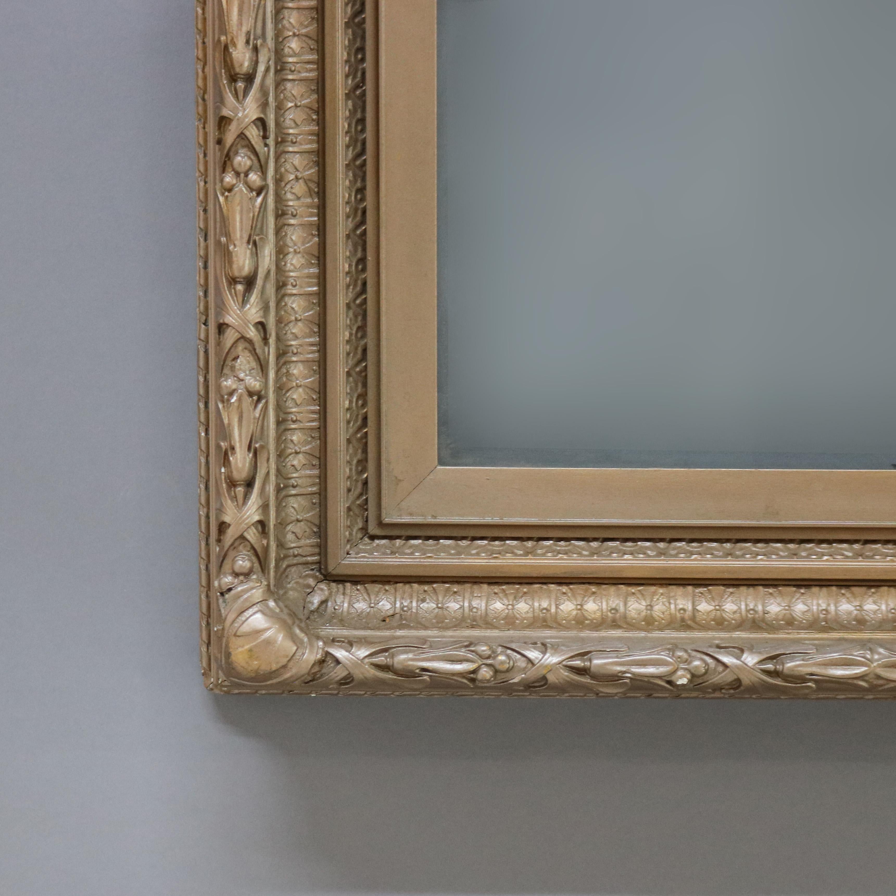Giltwood Antique Carved Gilt Wood Frame With Glass C1900 For Sale