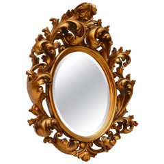Antique Carved Gilt Wood Mirror
