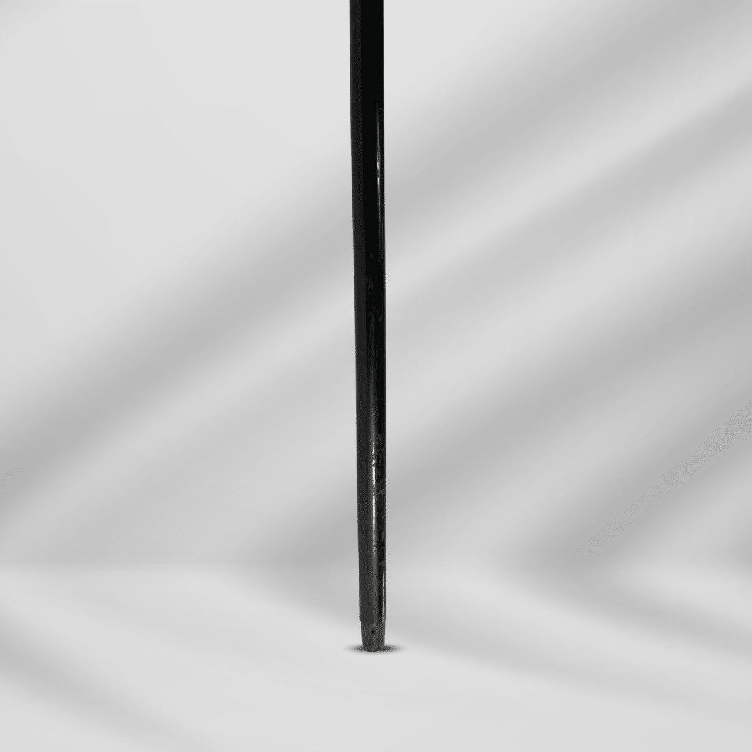 Women's or Men's Antique Carved Gold Plate Knob Handle Skinner Walking Stick Cane Black Signed For Sale