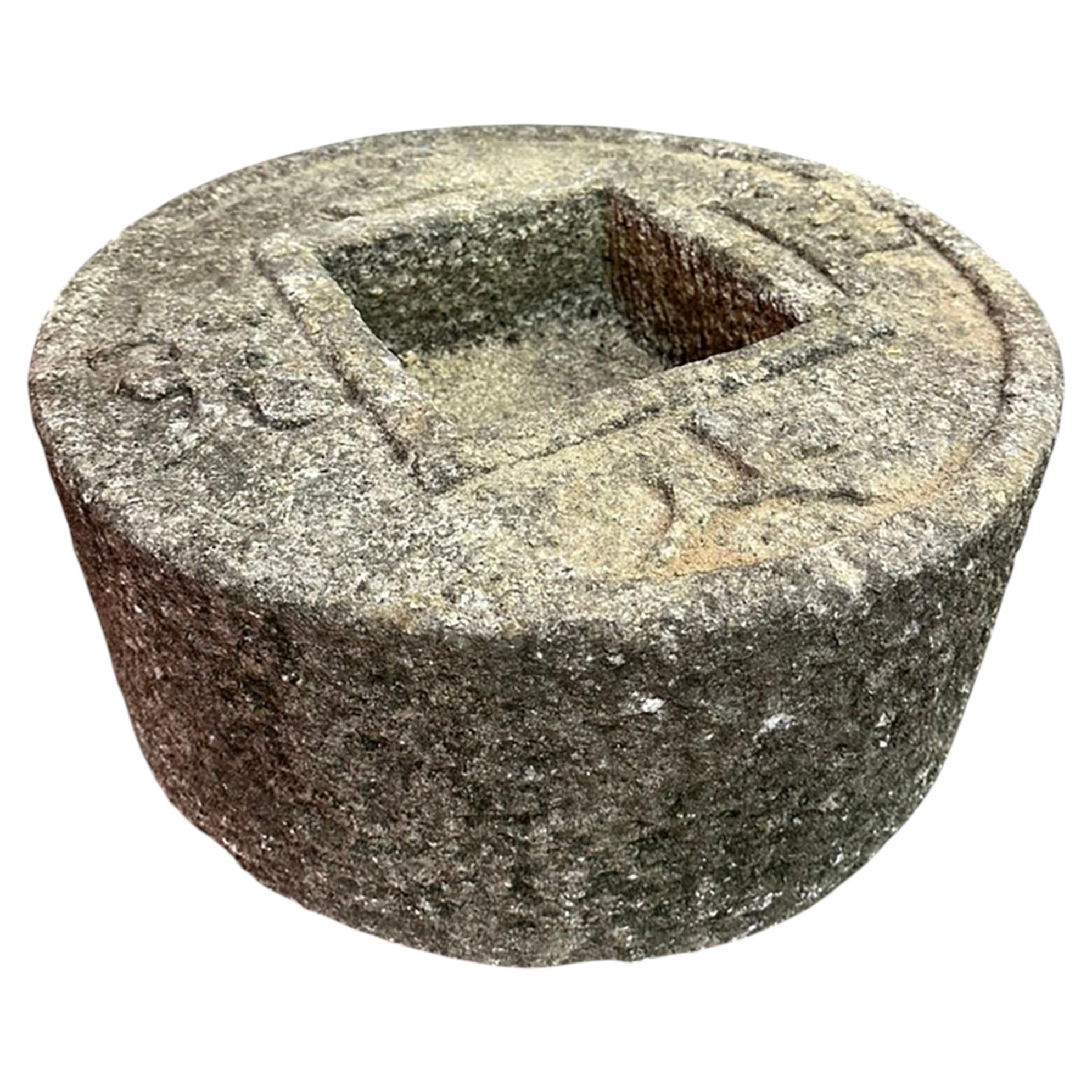 Antique Carved Granite Stone