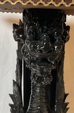 Antique Carved Griffin Stands, Late 19th Century, Elegant Design