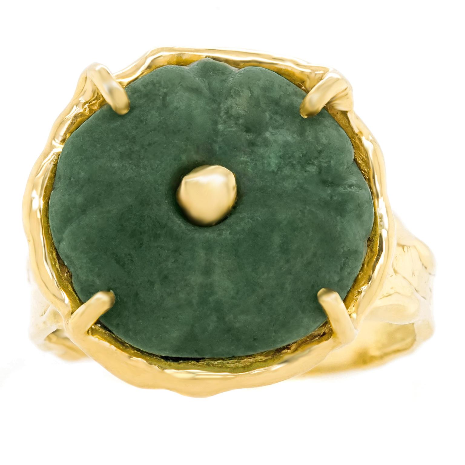 carved jade rings