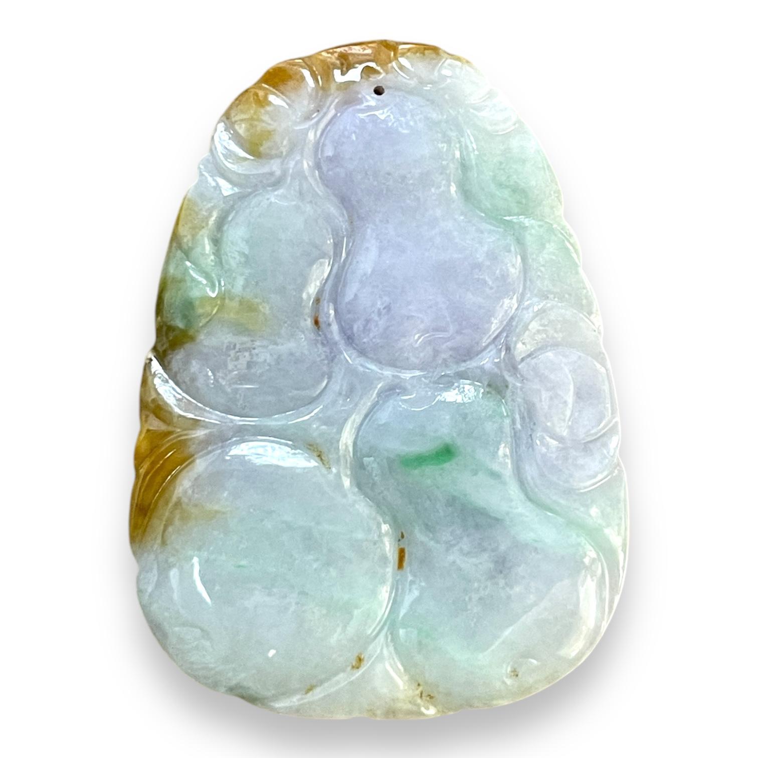 Art Deco Antique Carved Jade with Beautiful Patterns For Sale