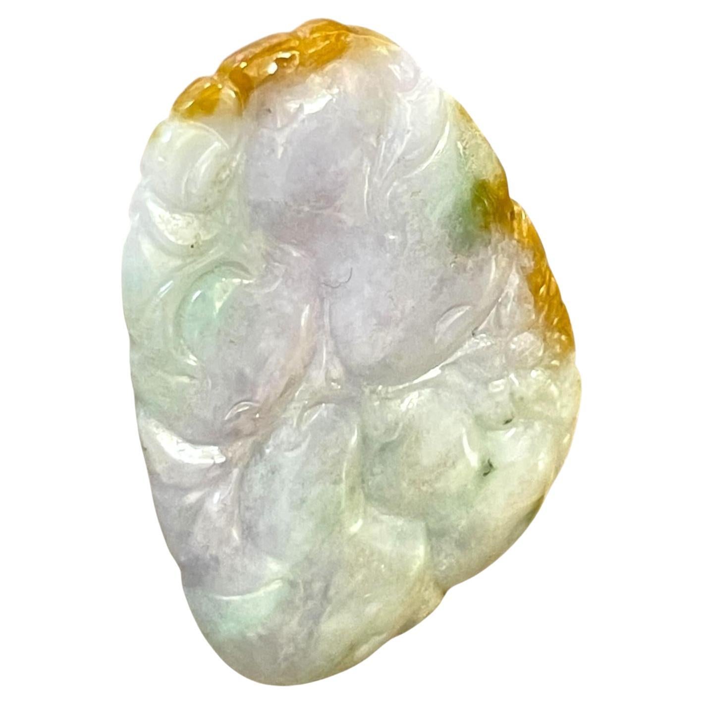 Antique Carved Jade with Beautiful Patterns For Sale