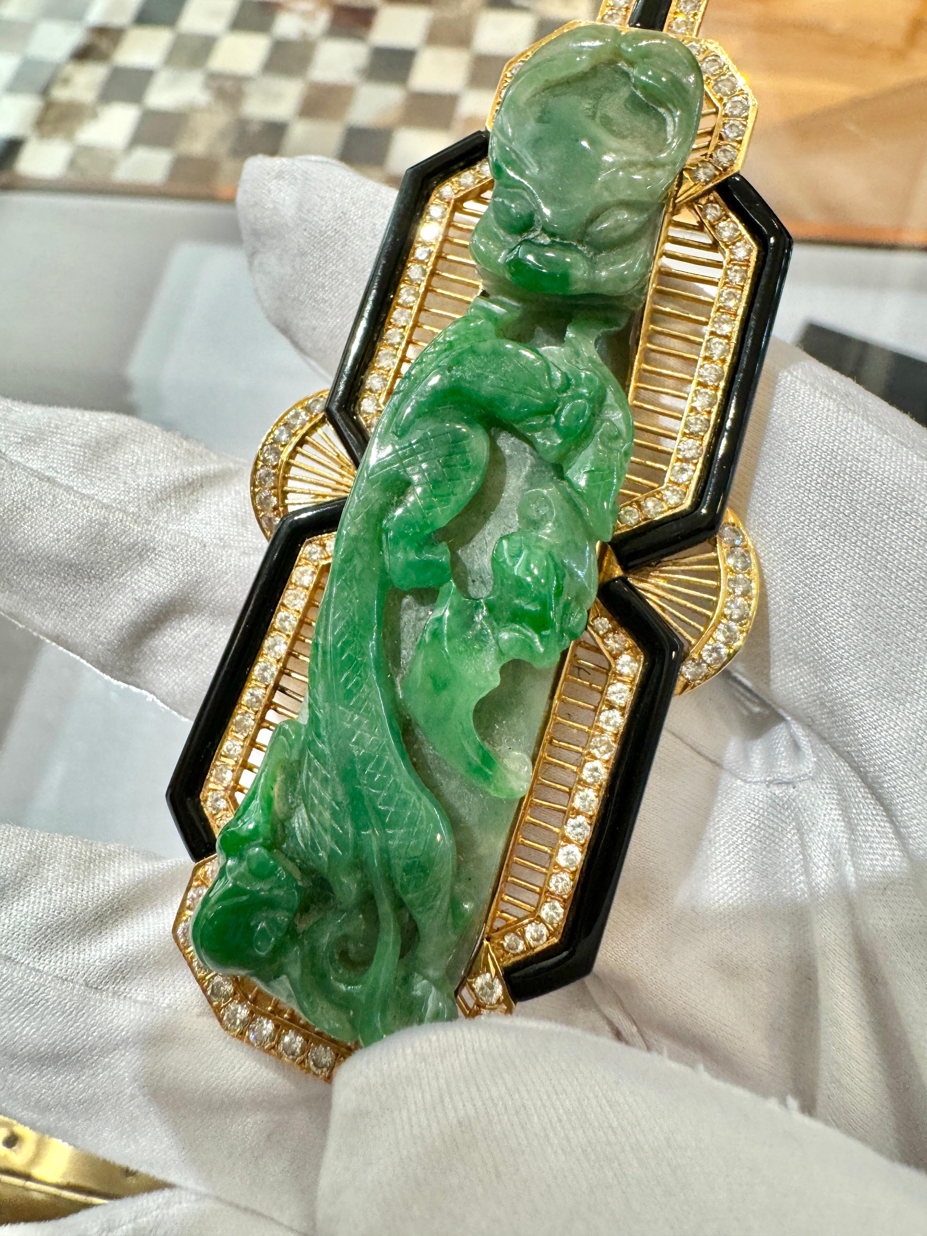 Antique Carved Jadeite Jade 