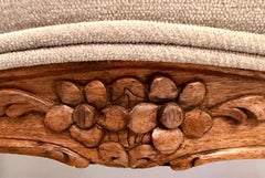 Antique Carved Louis XV Walnut Footstool