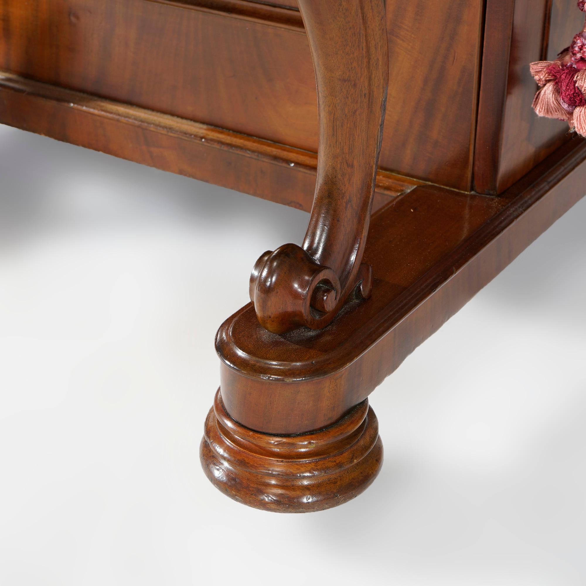 Antique Carved Mahogany Davenport Desk Circa 1890 15