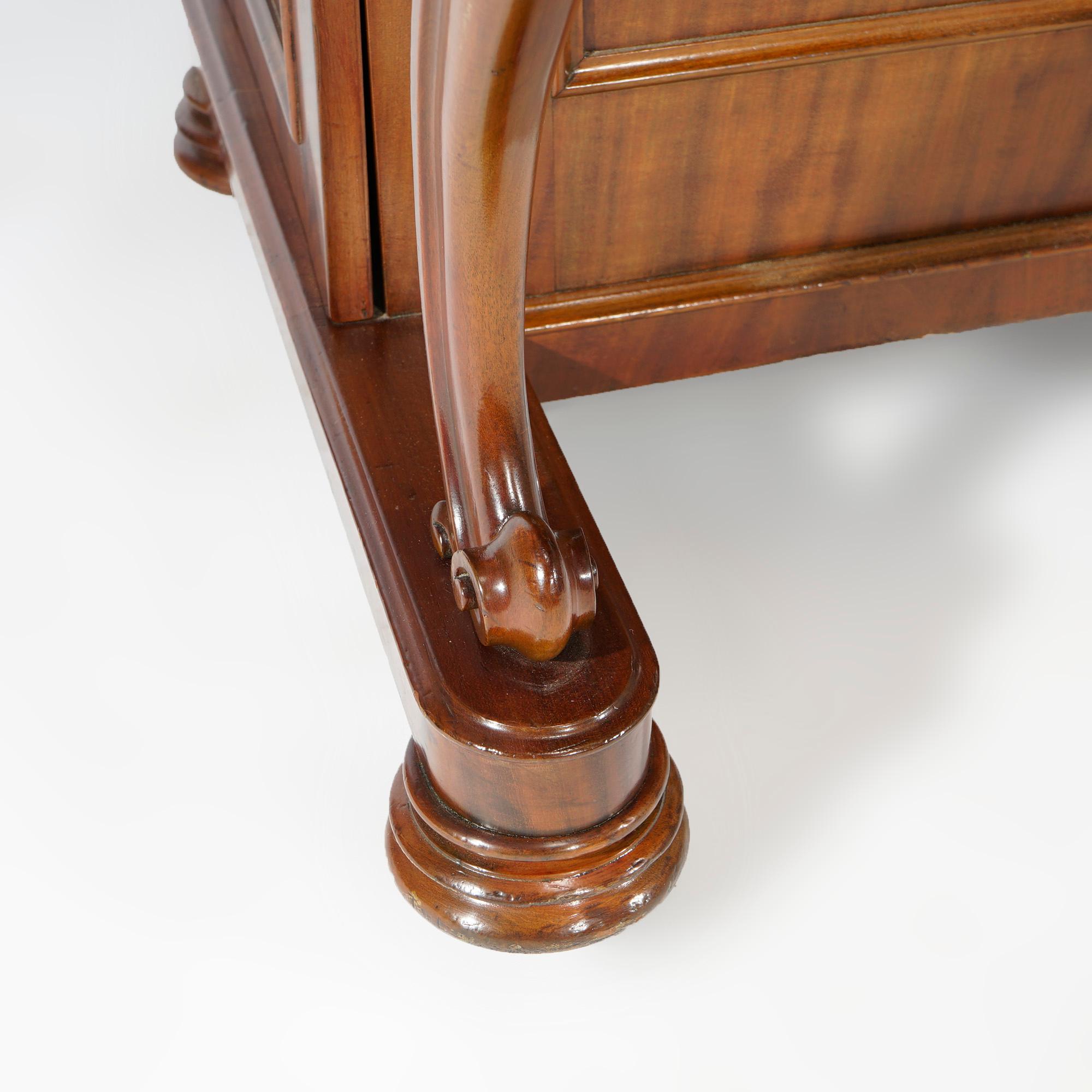 Antique Carved Mahogany Davenport Desk Circa 1890 16