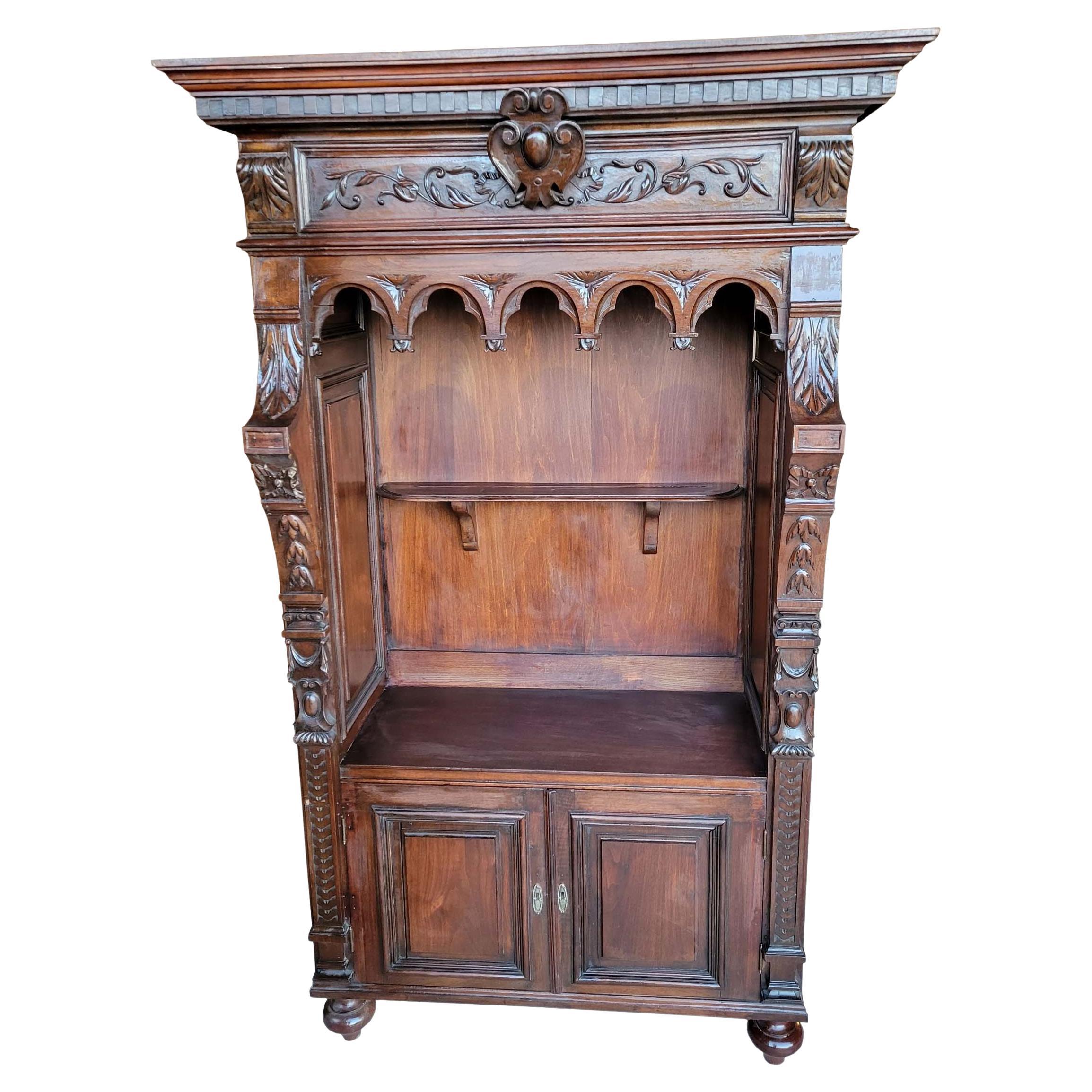 Antique Buffet Hutch, Carved Oak, France, 1890, H044 For Sale at 1stDibs antique buffet and