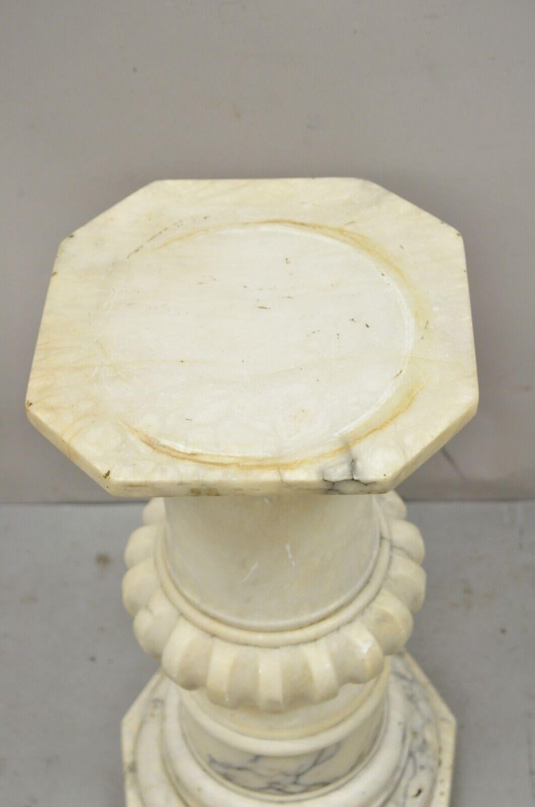 marble pedestal plant stand