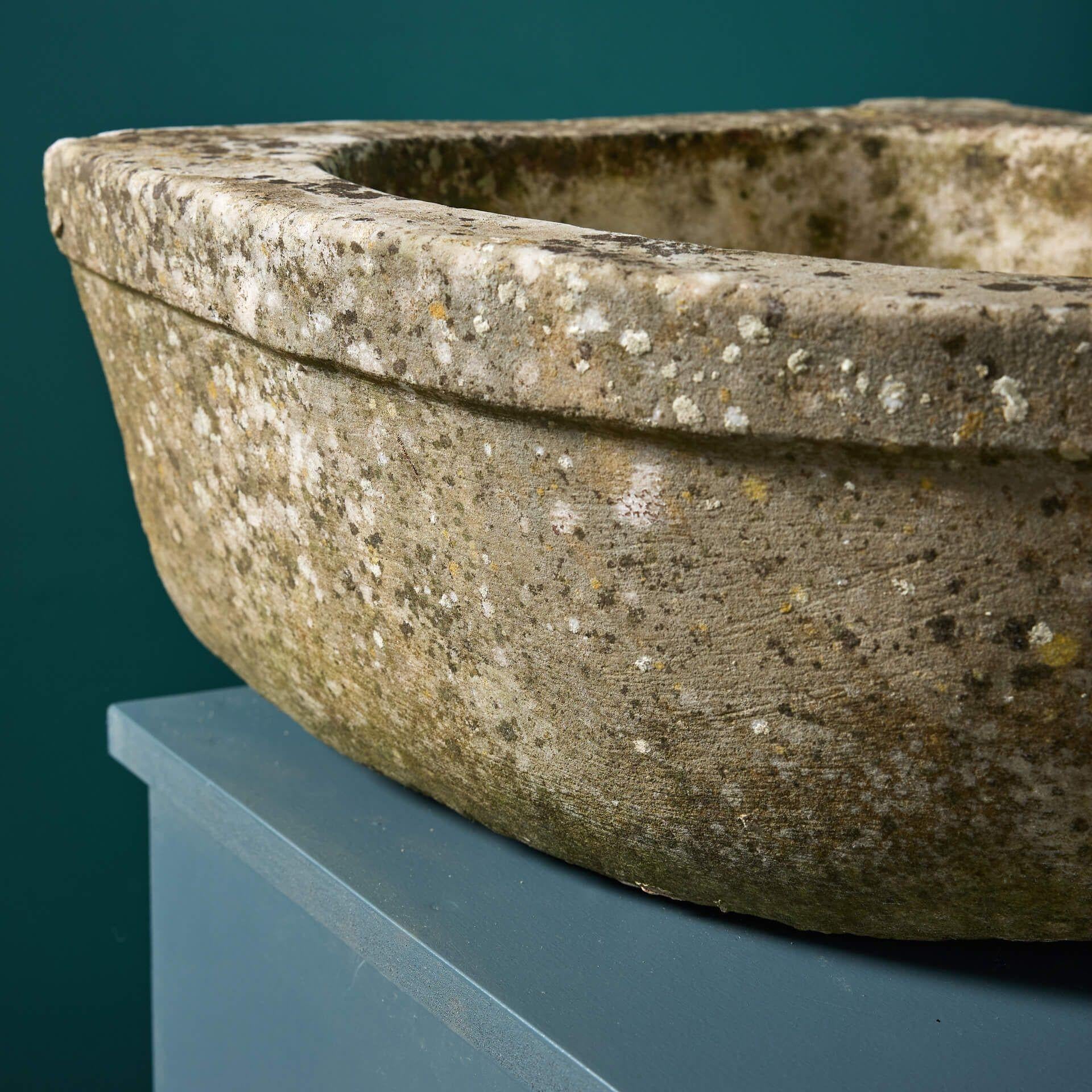 Italian Antique Carved Marble Corner Bow Shaped Basin For Sale
