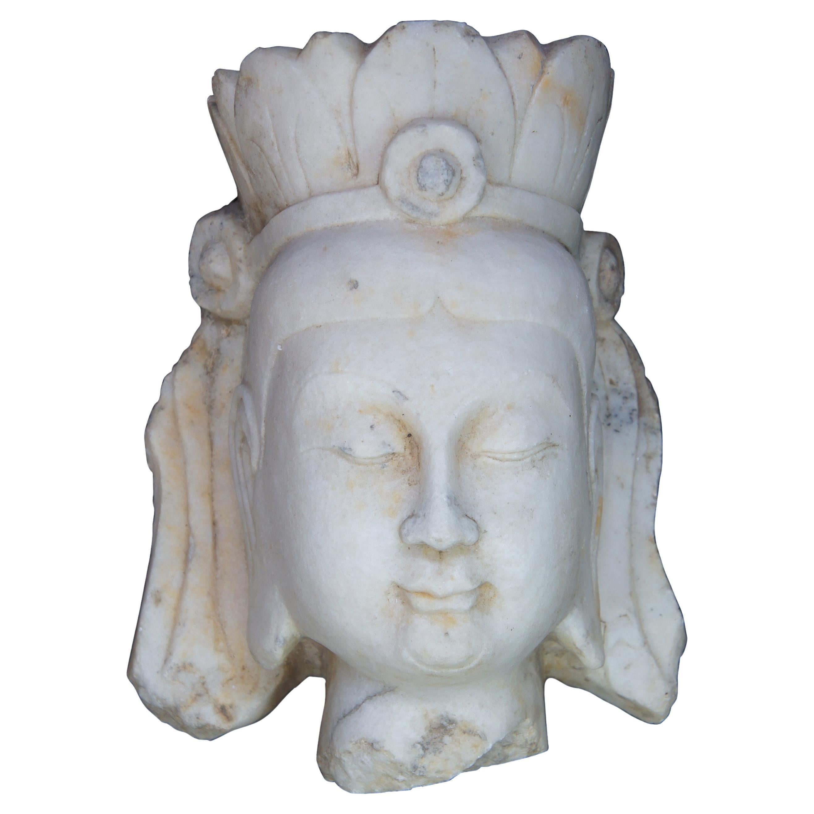 Exceptional Ancient Gandharan Buddha Head Sculpture, 350 AD at 1stDibs