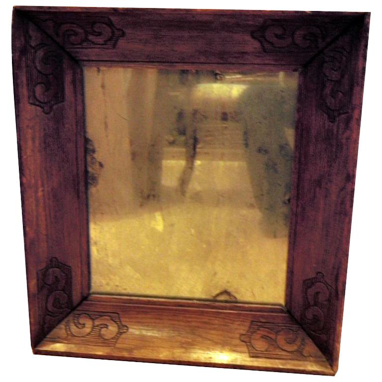 Antique Carved Mirror For Sale