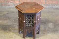 Antique Carved Moorish Side Table