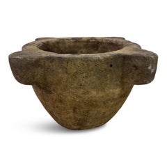 Antique Carved Mortar, 18th–19th Century