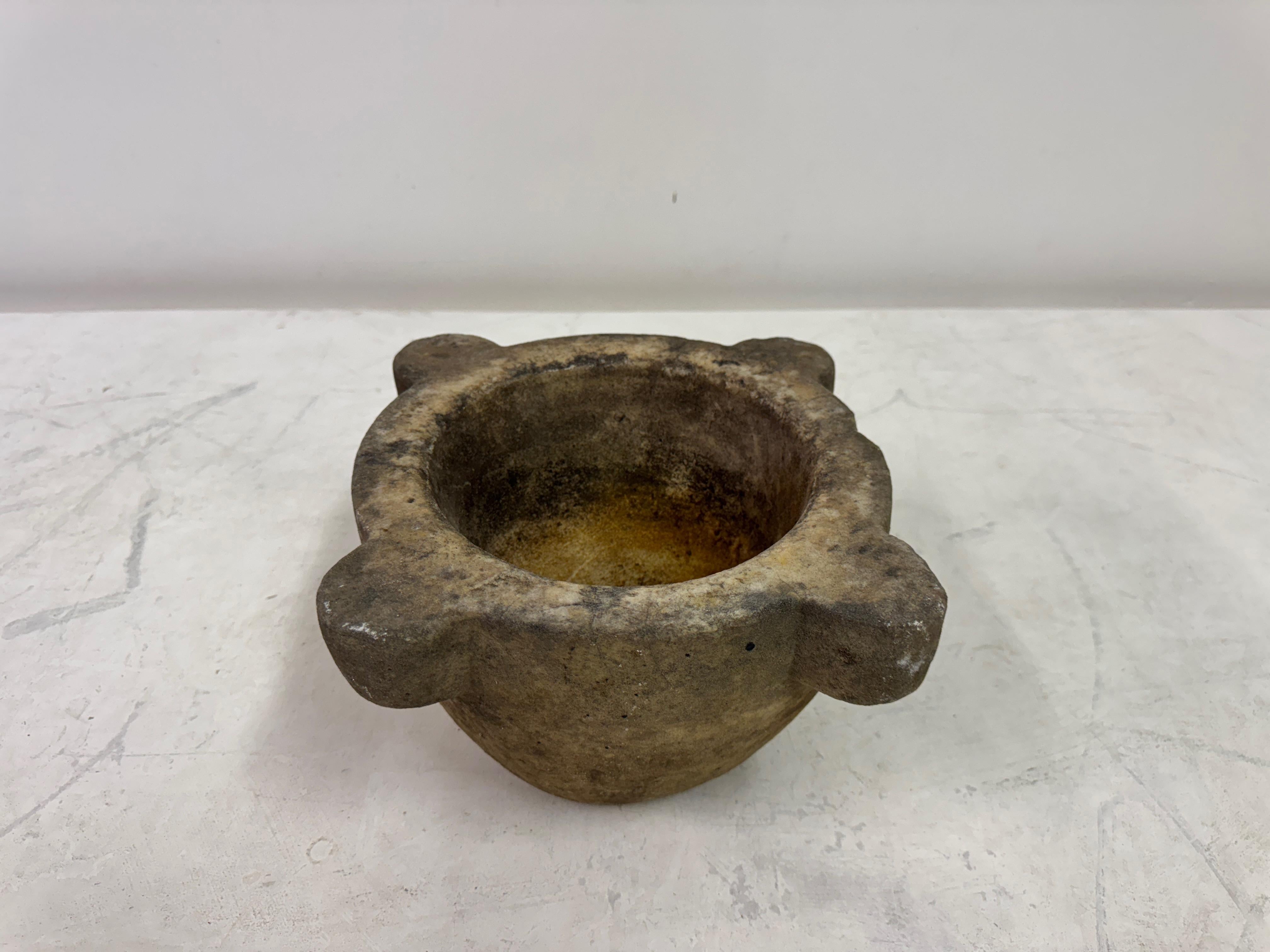 XIXe siècle Antique Carved Mortar, 18th–19th Century en vente