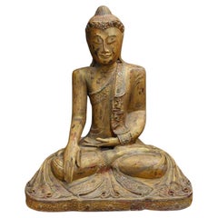 Antique Carved Nepalese Buddha Statue Buddhist Art
