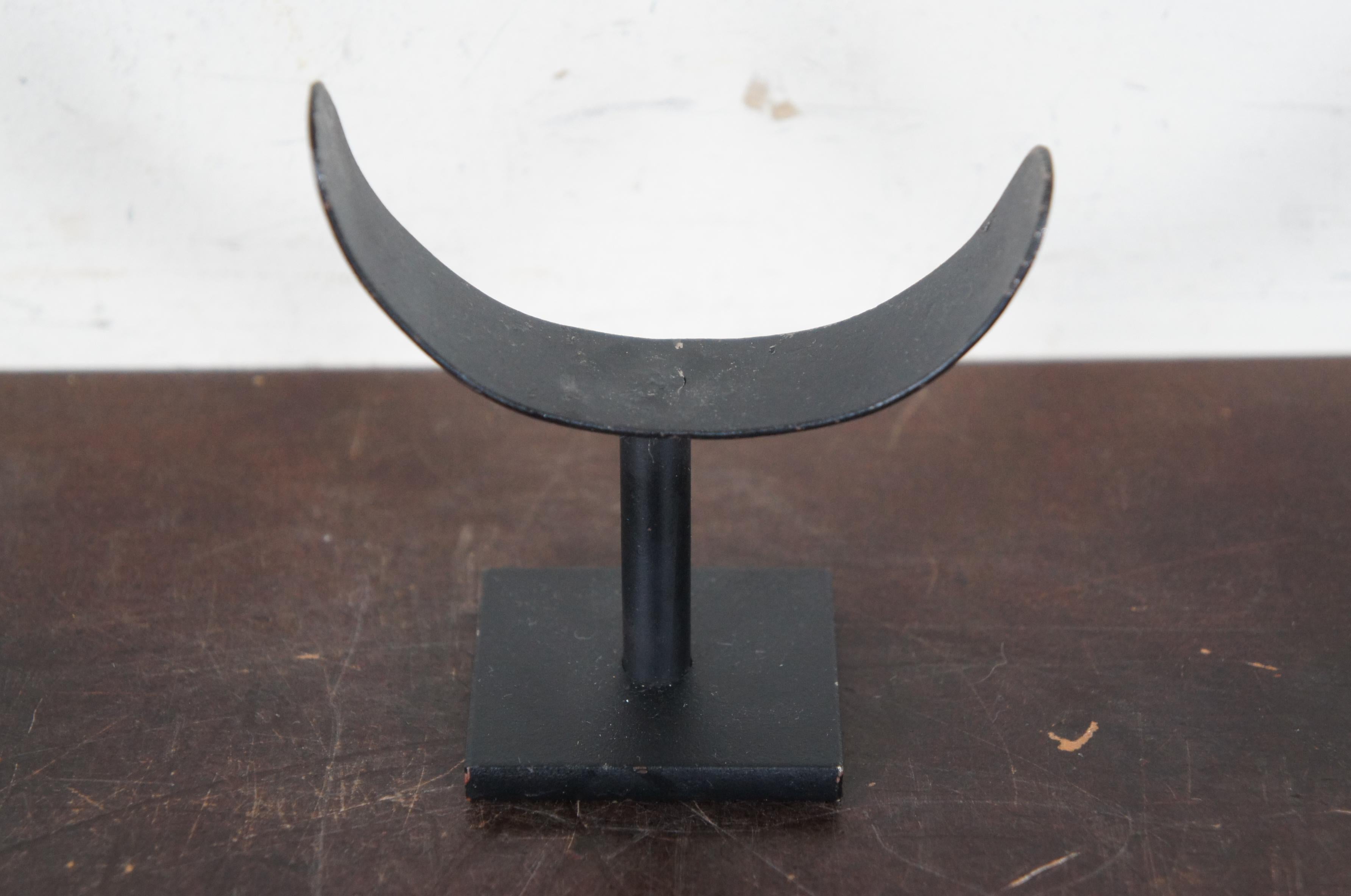 19th Century Antique Carved Nephrite Hetian Jade Stone Bangle Bracelet & Display Stand