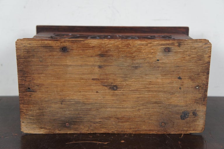 Antique Carved Oak 19th Century Gothic Revival Reticulated Letter Post ...