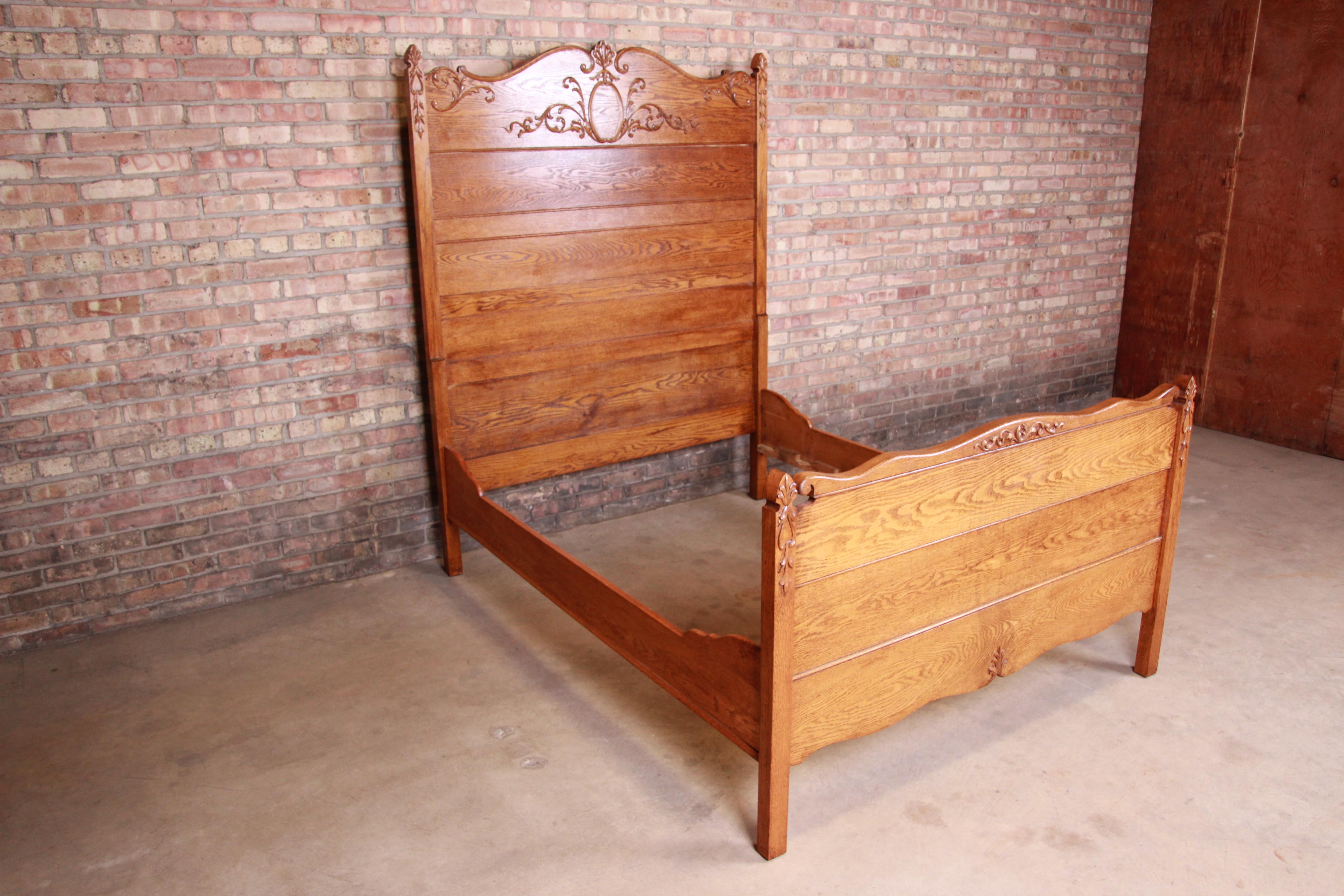 antique full size bed frame