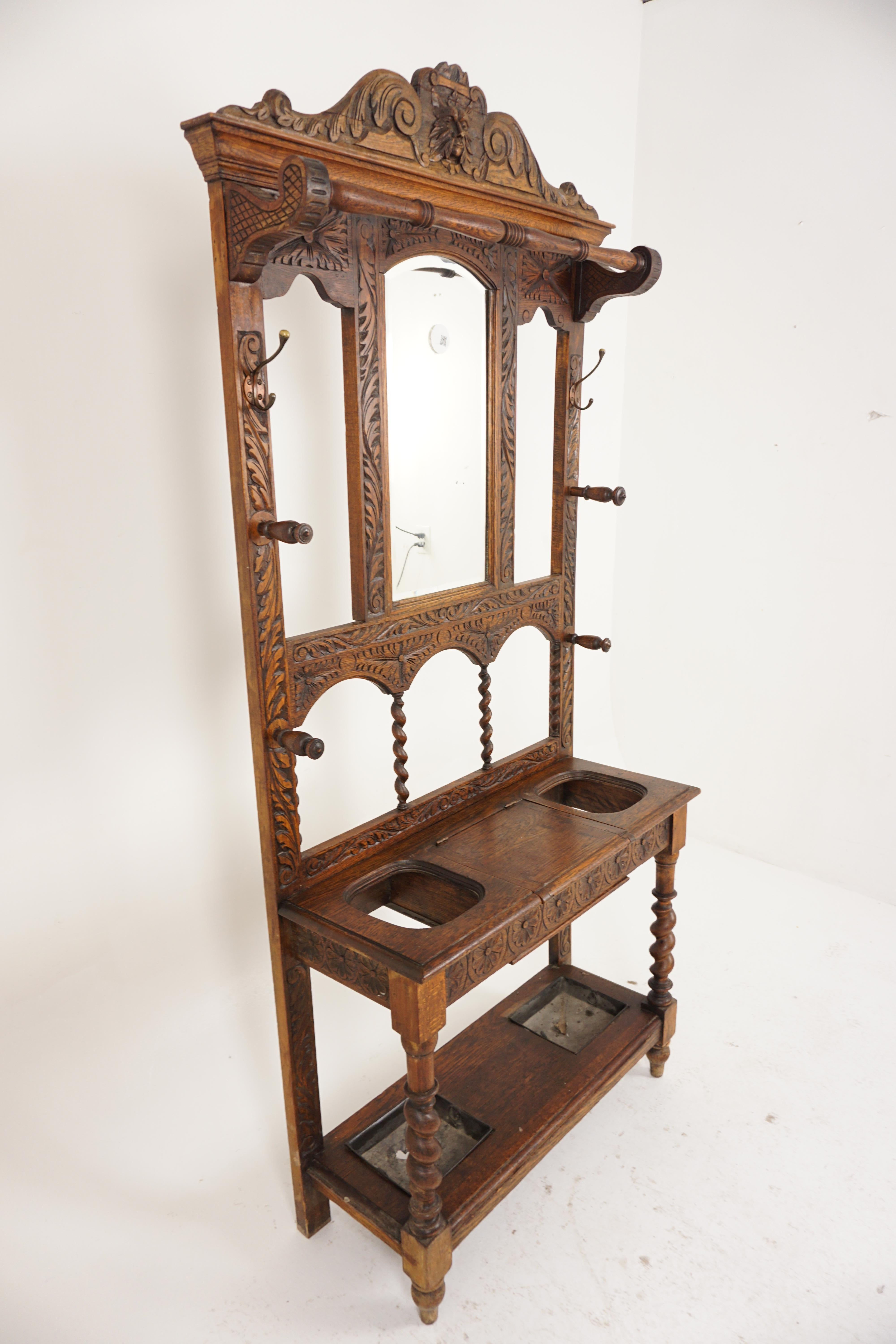 hall stand with mirror