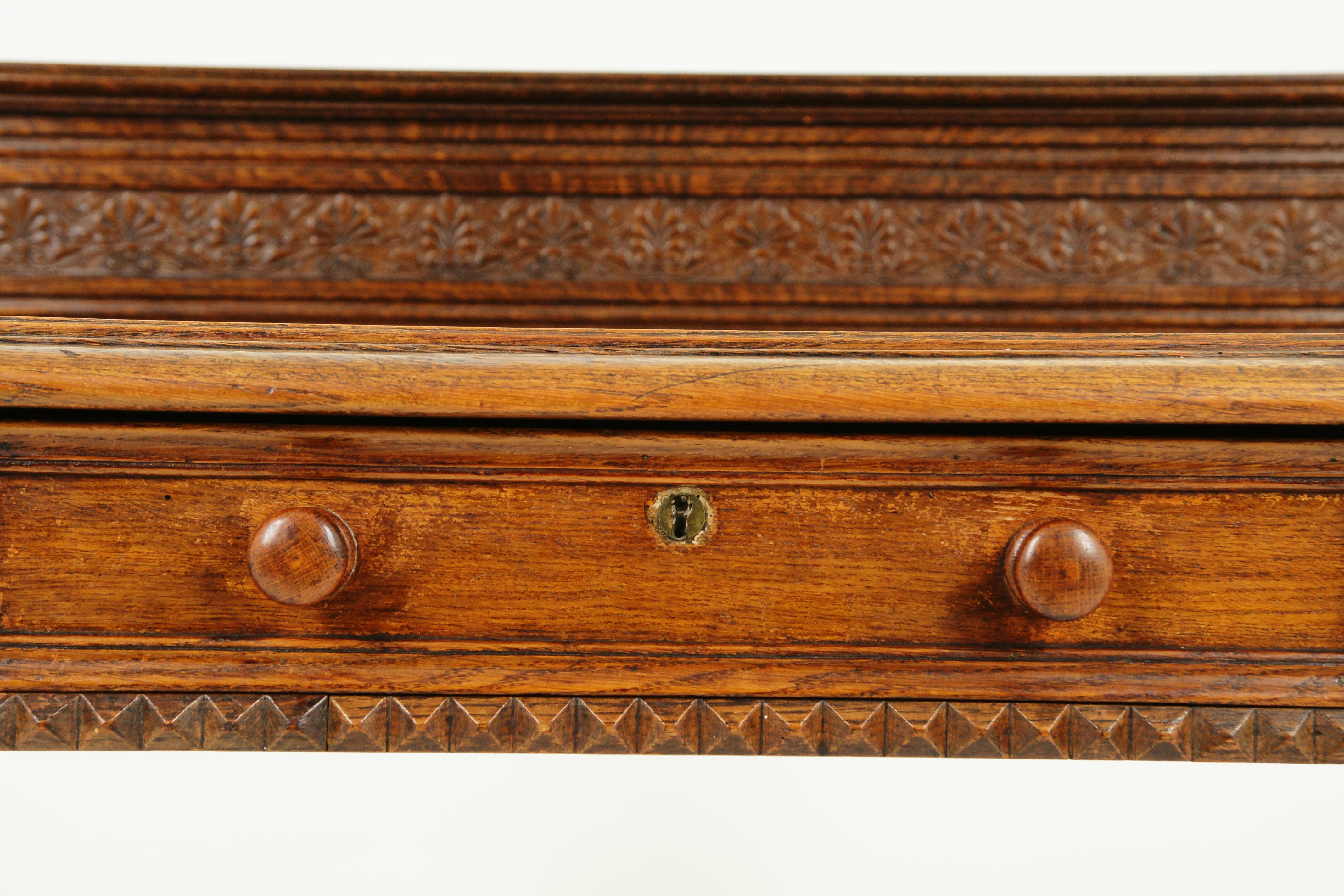 antique oak hall table