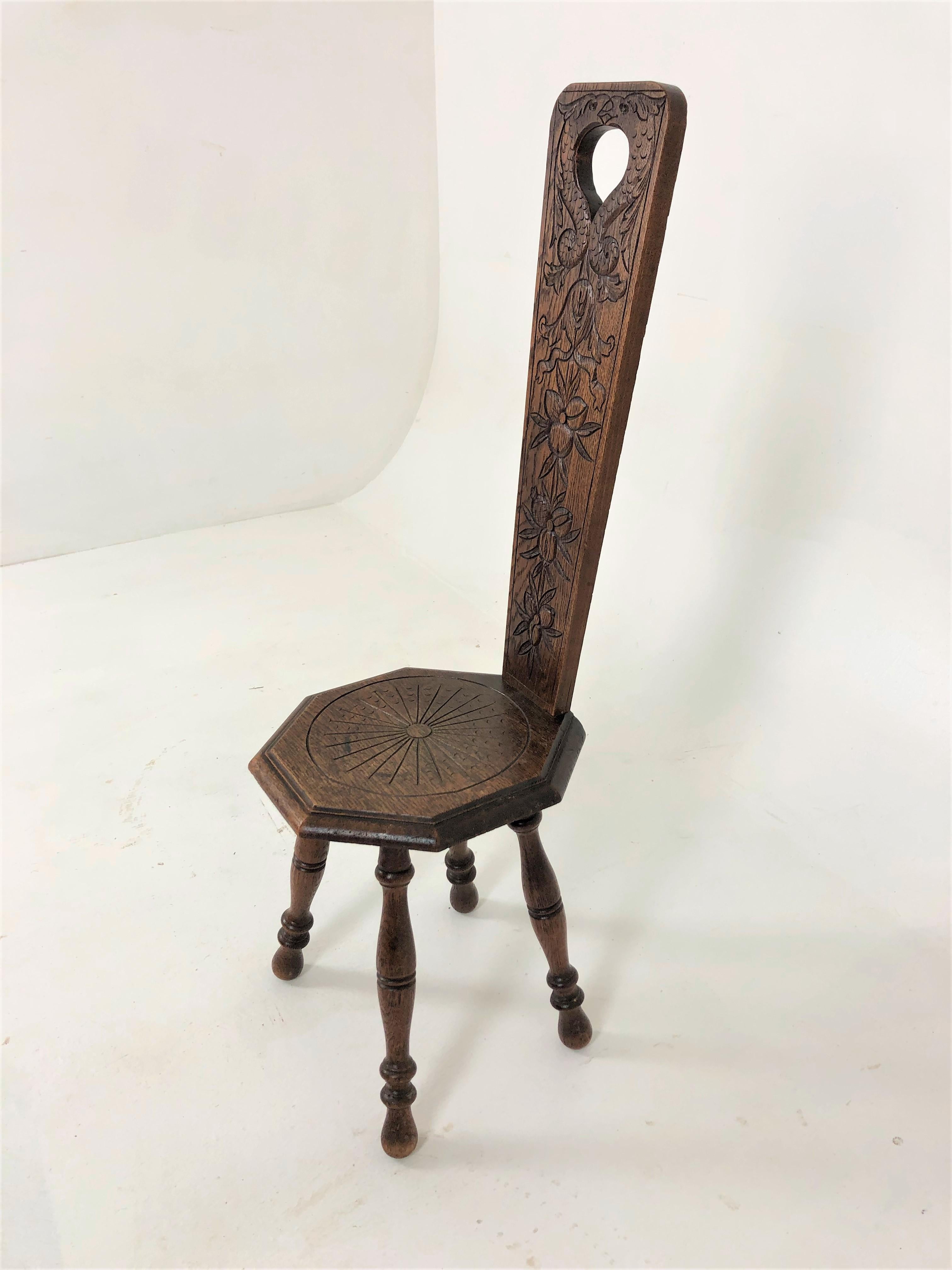 antique spinning chair