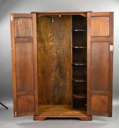 Antique Carved Oak Wardrobe