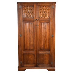 Antique Carved Oak Wardrobe