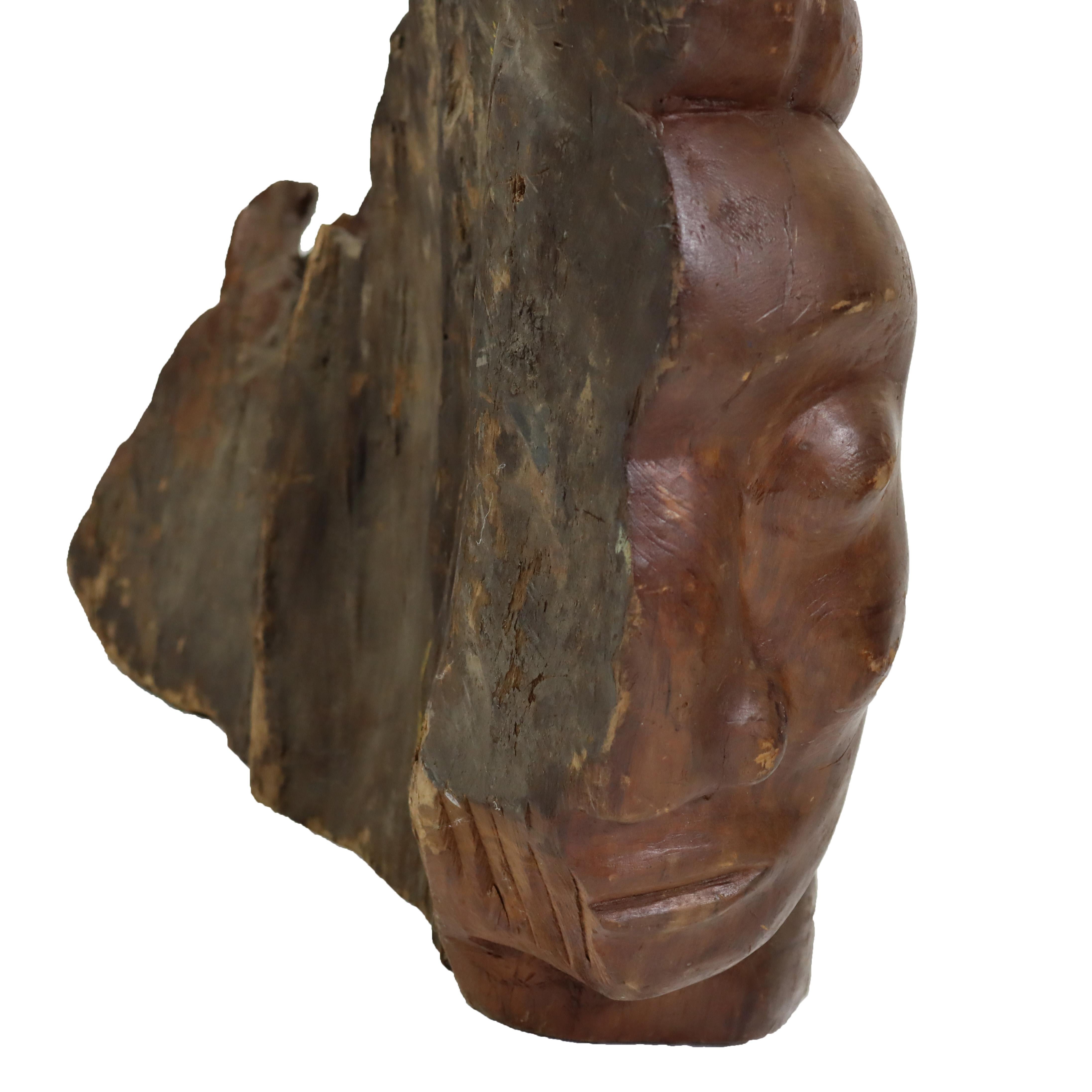 Antico albero di nave Maidenhead in pino intagliato dal museo/stato di Strathmont del XVIII secolo in vendita 3