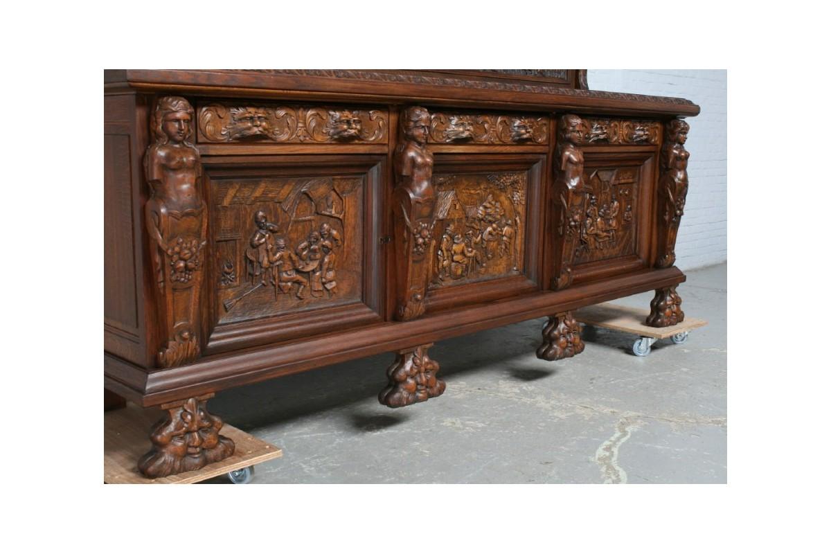 Antique Carved Renaissance Chest of Drawers 4
