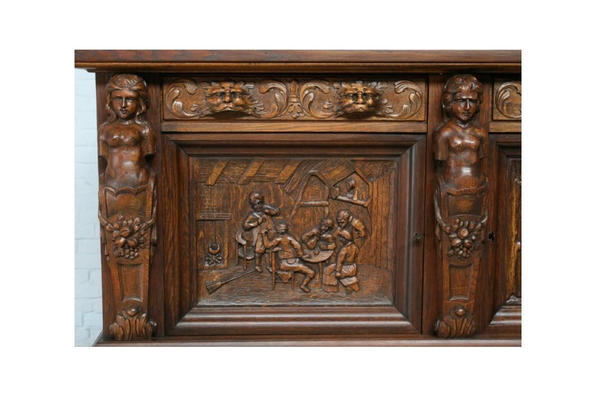 Antique Carved Renaissance Chest of Drawers 3