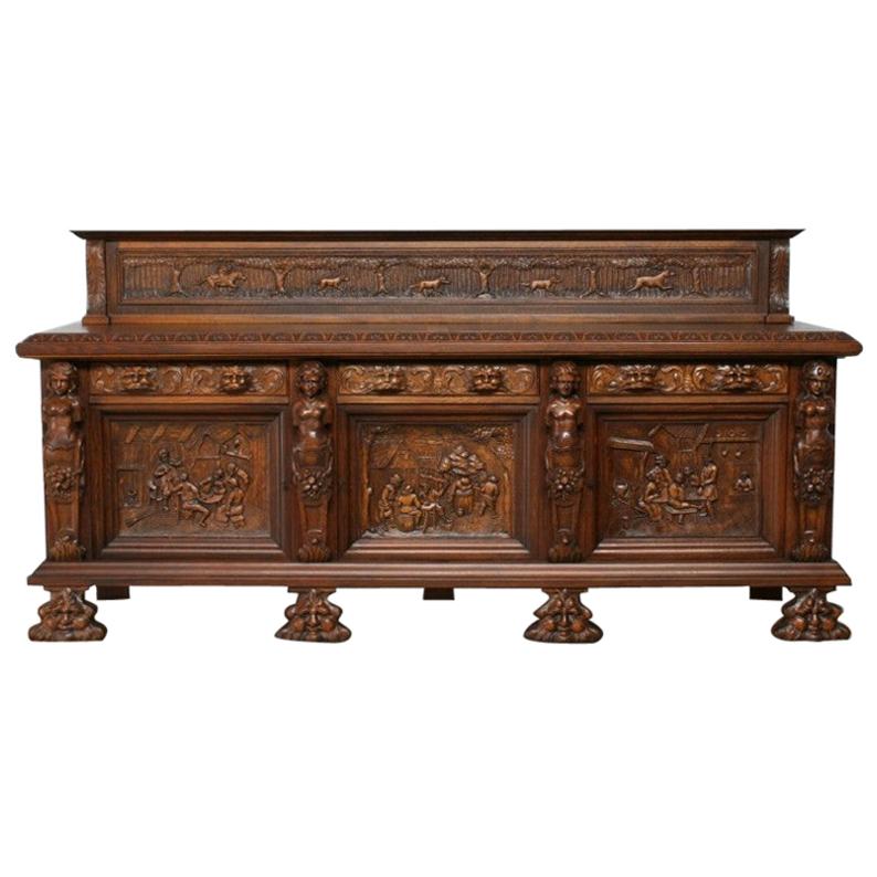 Antique Carved Renaissance Chest of Drawers