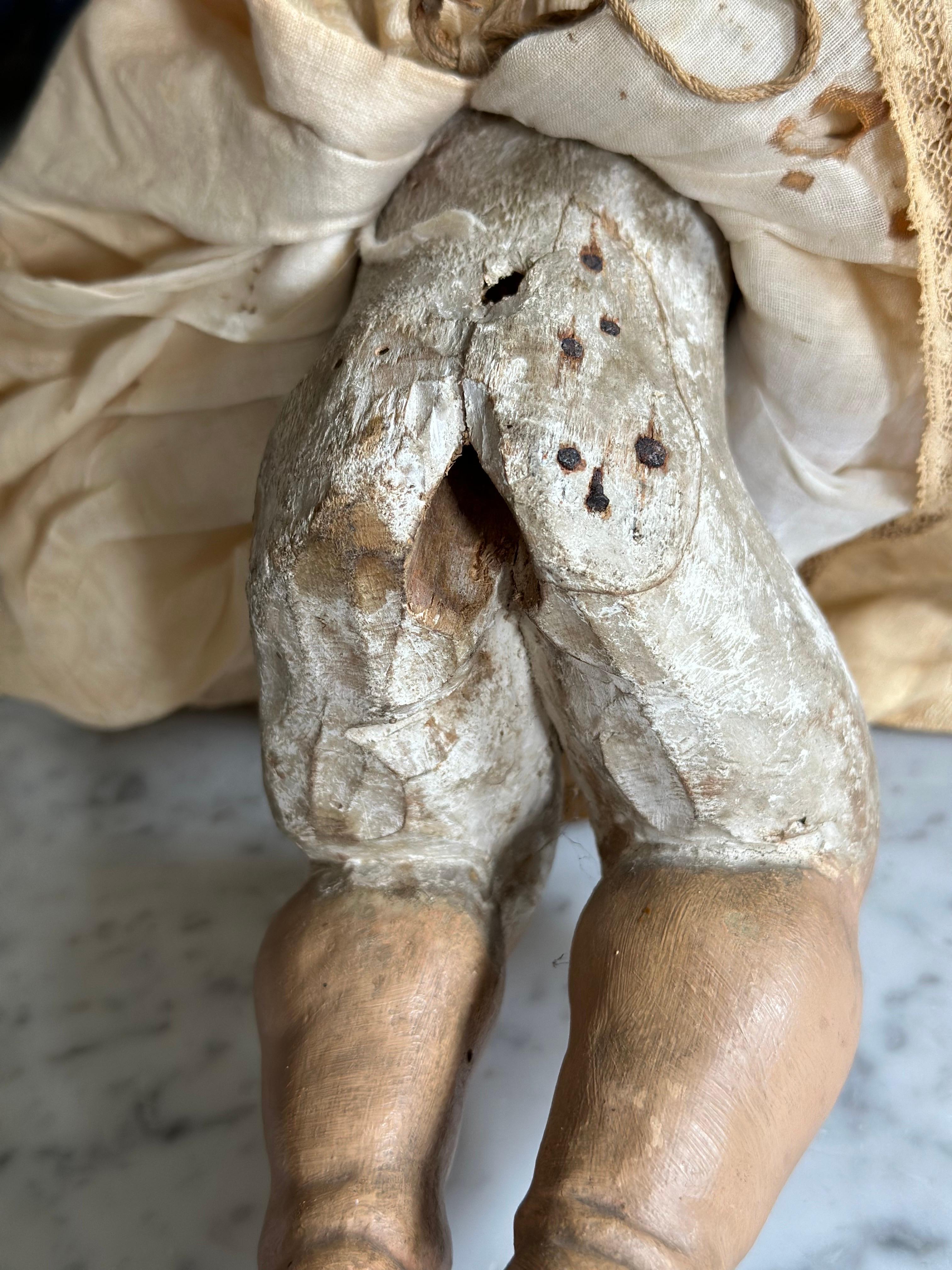 Figurine ancienne sculptée, Circa 1800 - Child Child Bon état - En vente à Hamburg, DE