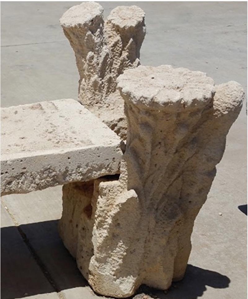 Antique Carved Stone Bench with Faux Bois Legs, Ge0072 For Sale at 1stDibs stone bench legs