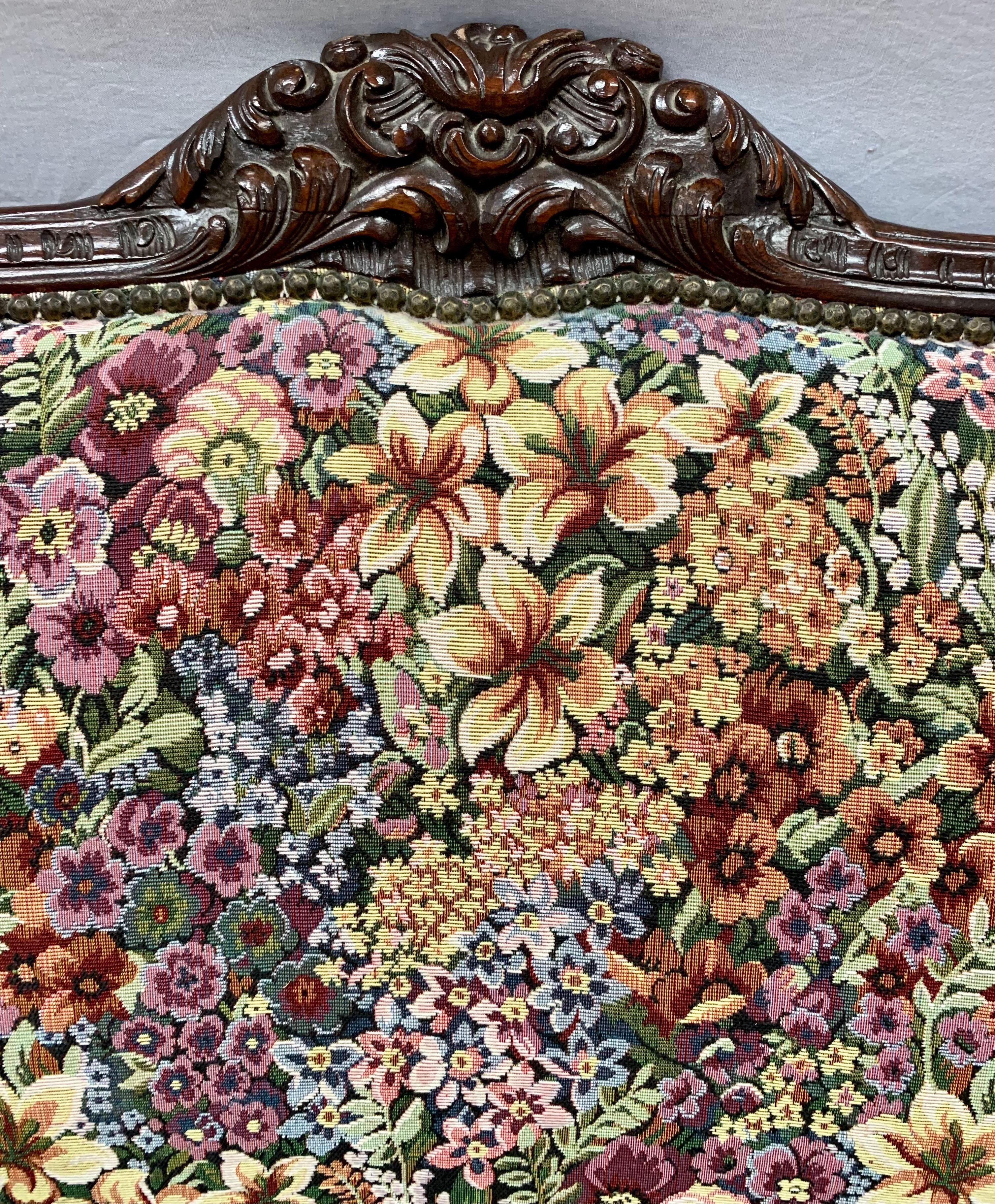 vintage floral tapestry upholstery fabric