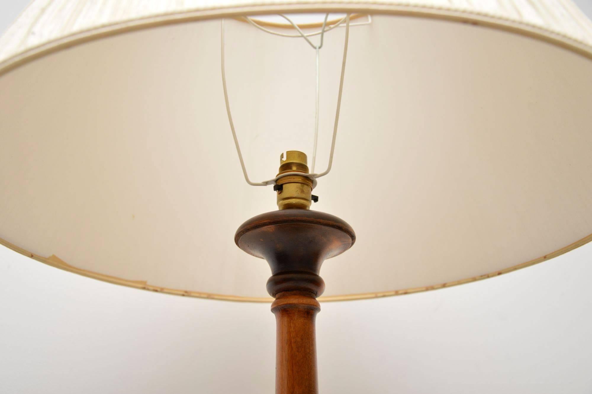 Antique Carved Walnut Floor Lamp 4